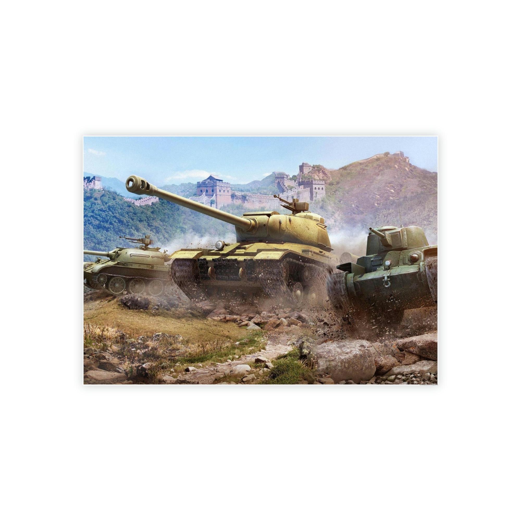World Of Tanks Battlefield Reflections: Evocative World of Tanks Cavnas & Poster Wall Art