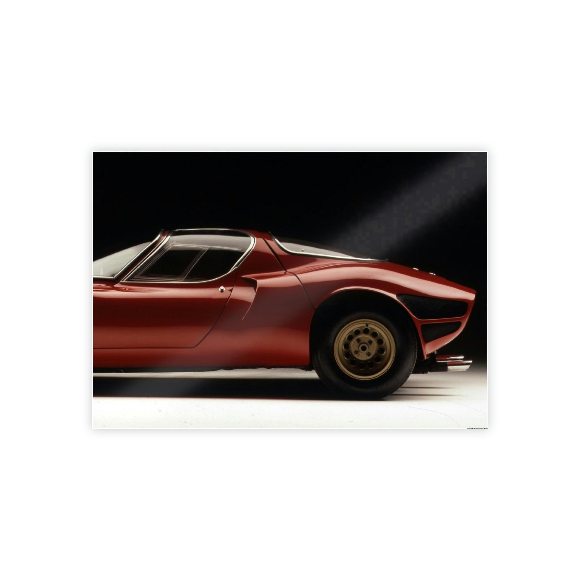 Alfa Romeo Vintage Beauty: A Framed Canvas of an Alfa Romeo Classic Car
