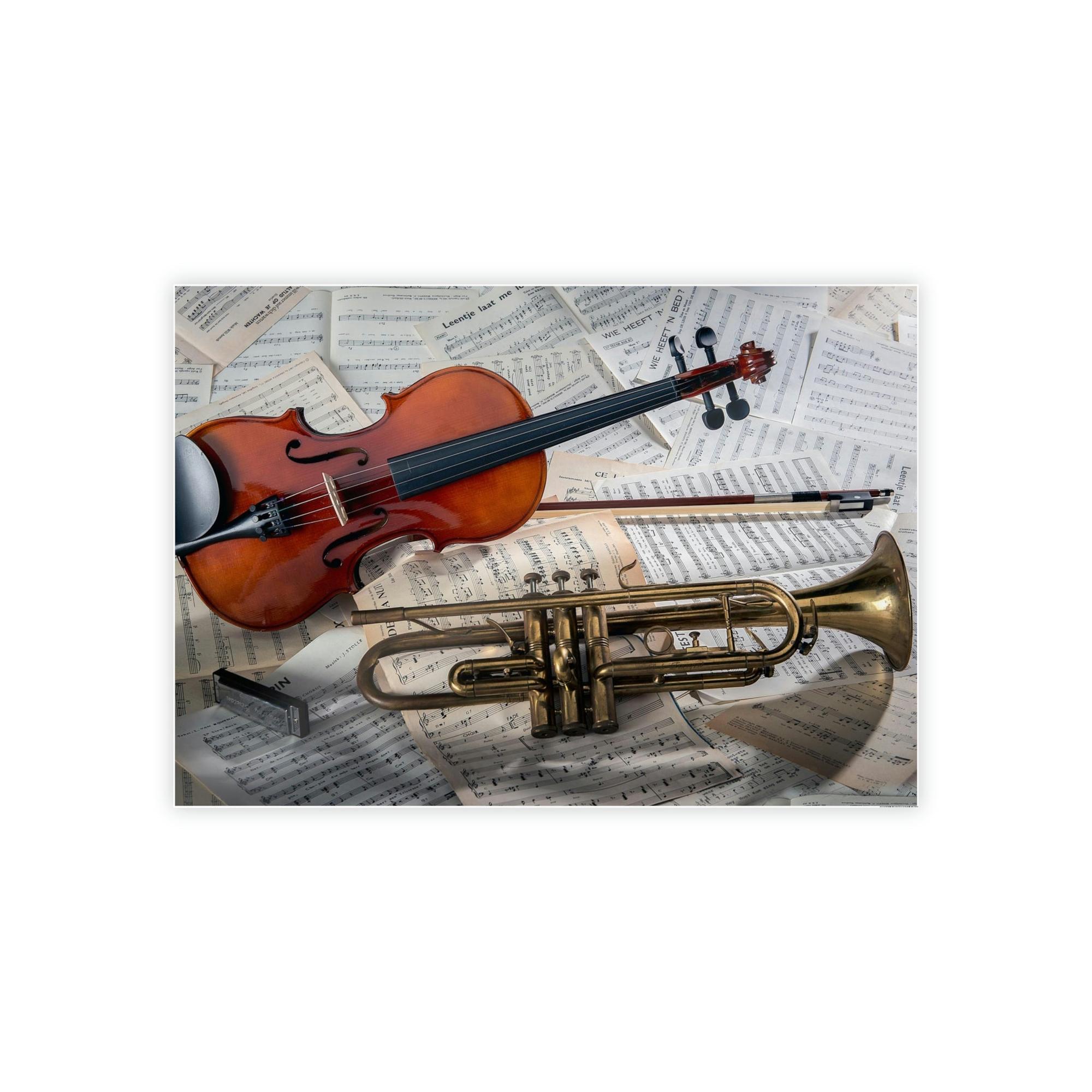 Classical The Symphony of Classics: A Masterpiece of Art on a Framed Canvas & Poster