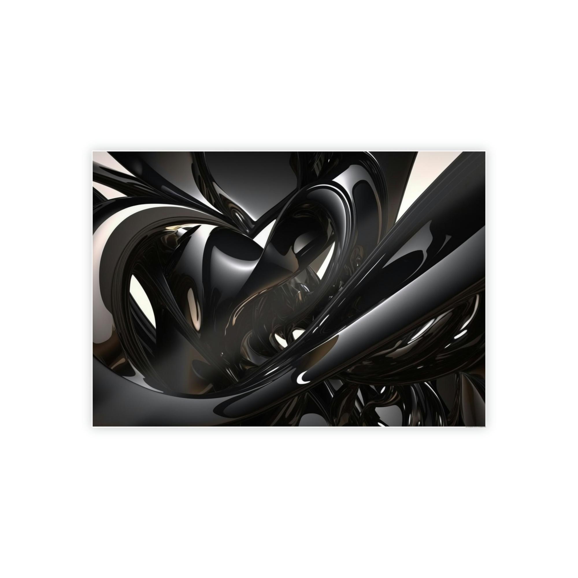 Black The Beauty of Darkness: Framed Black Art Print