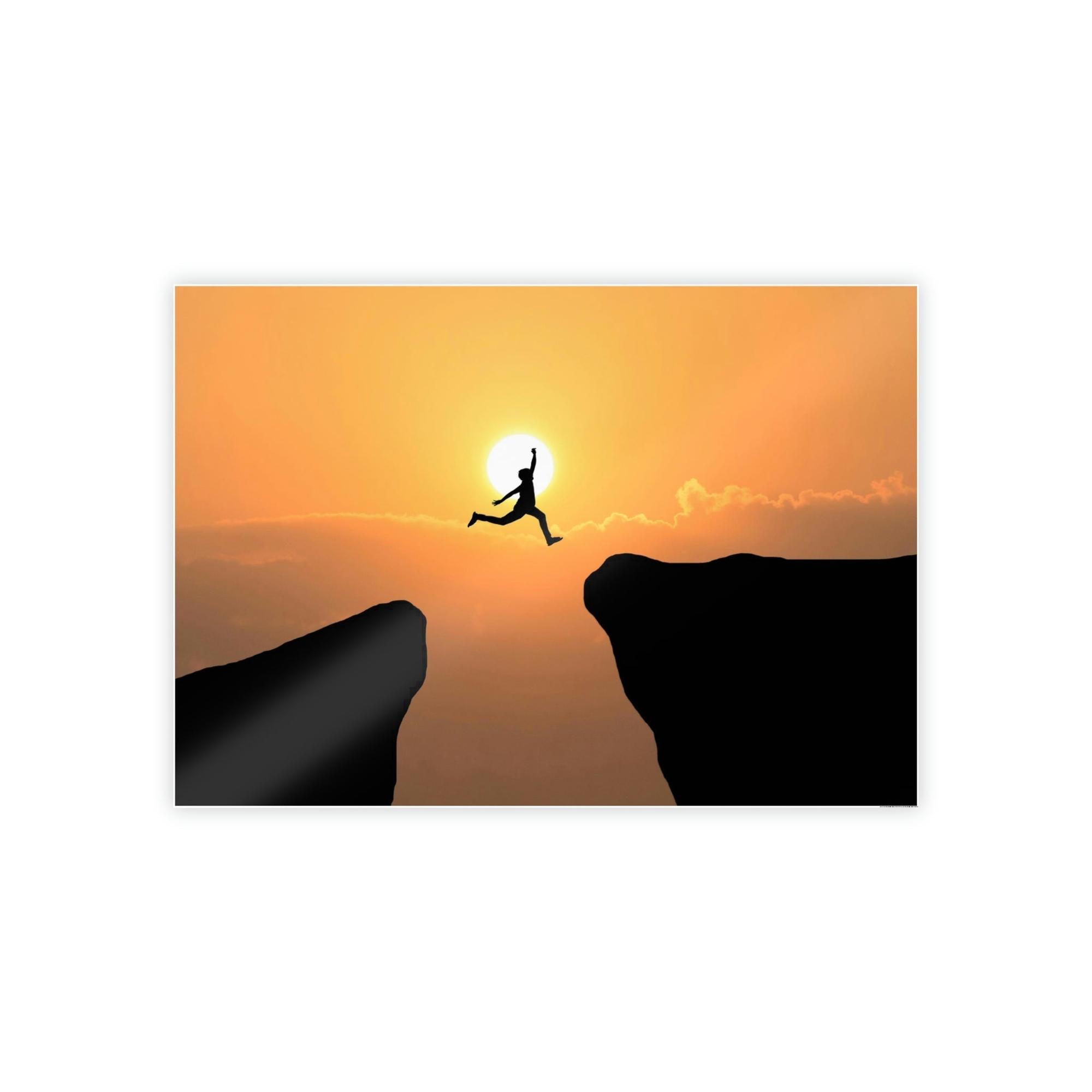 Cliffs The Cliff's Edge: Dramatic Canvas Print for Statement Decor