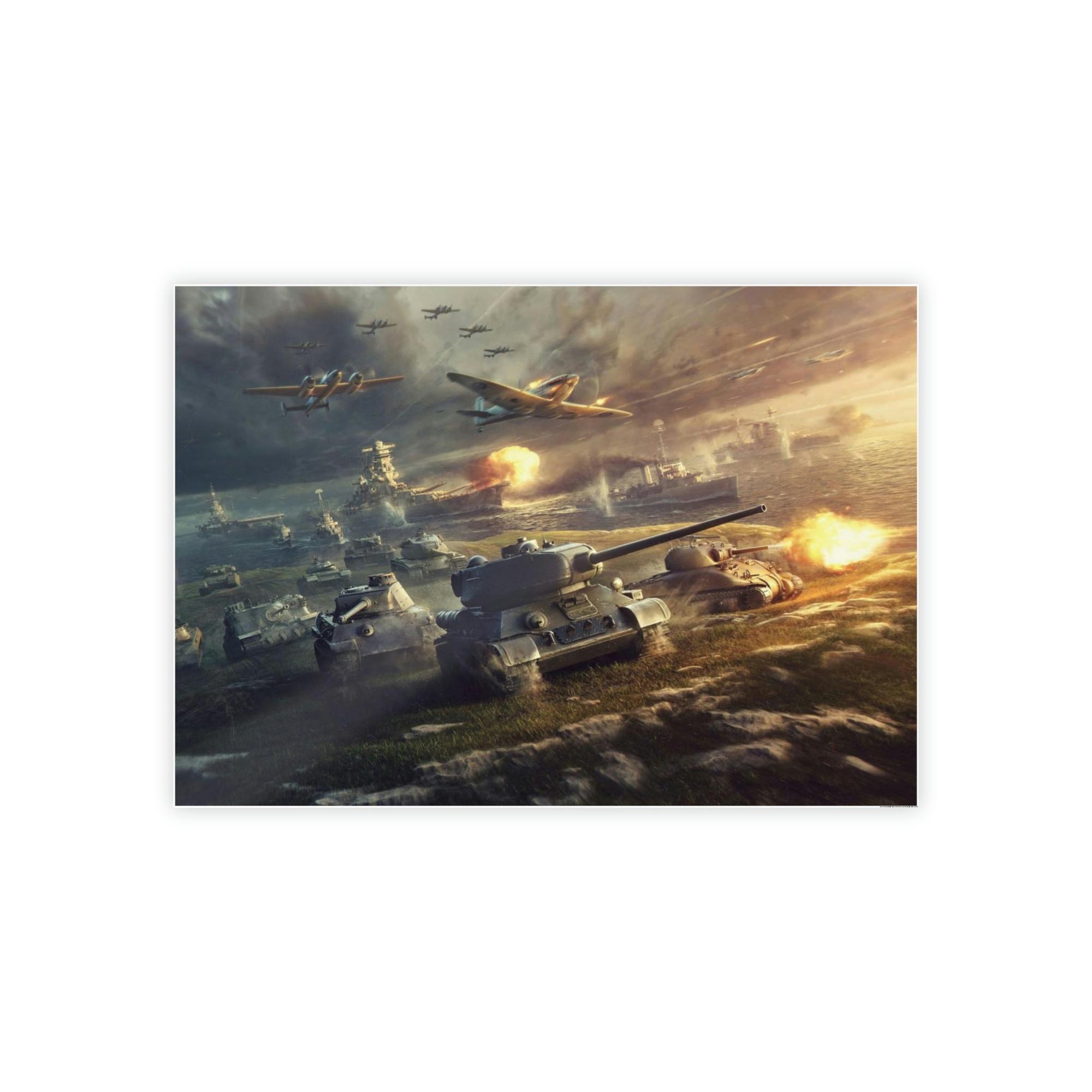 World Of Tanks Tankers' Chronicles: Captivating World of Tanks Canvas & Poster Wall Art
