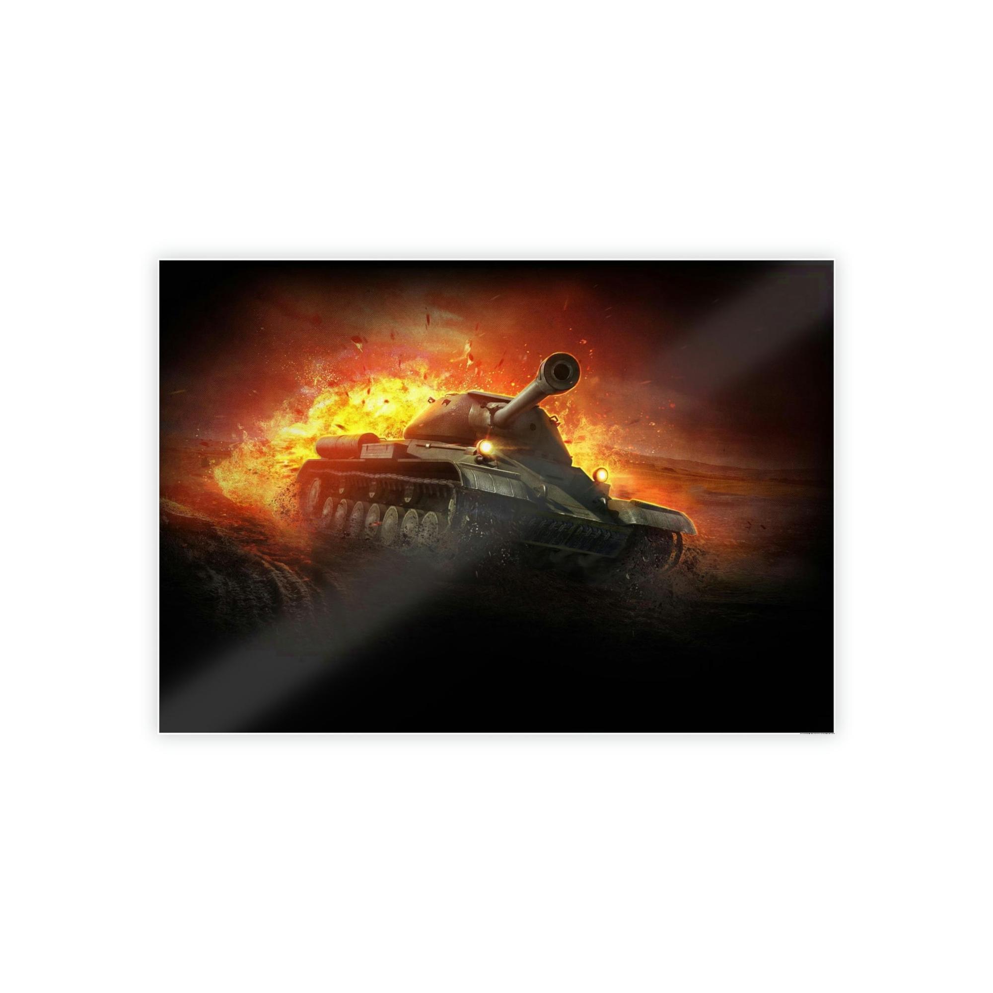 World Of Tanks Legendary Battles: Framed Poster Celebrating World of Tanks Heroes