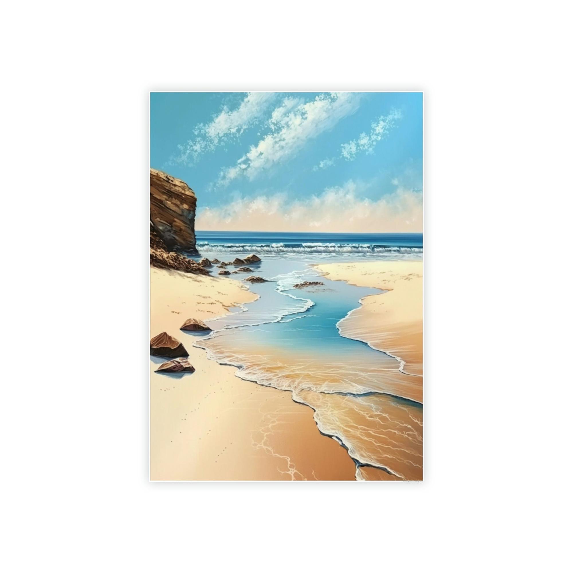 Sandy Beach Coastal Charm: A Sandy Beach Landscape