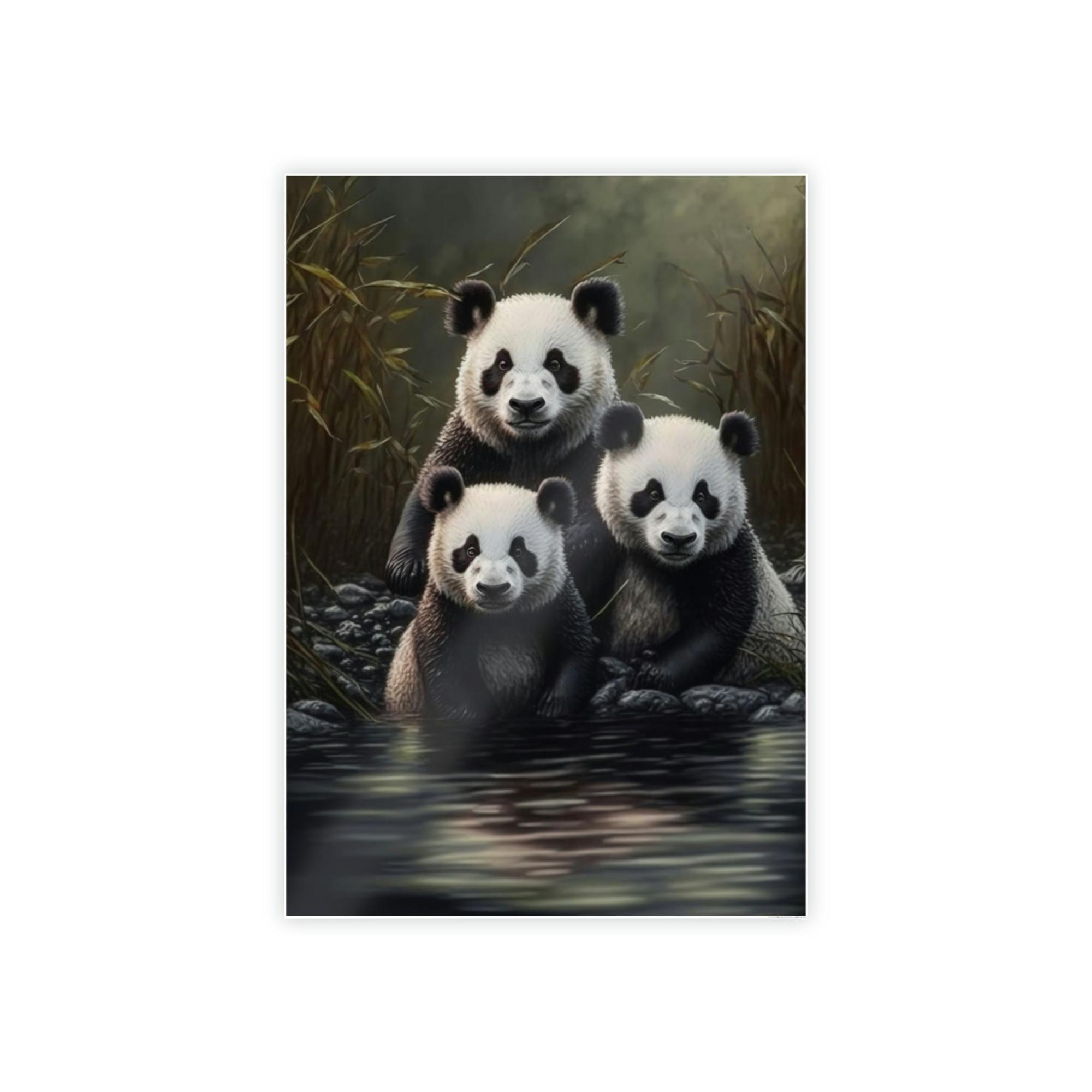 Pandas A Window to the World of Pandas: A Canvas That Captures their Spirit