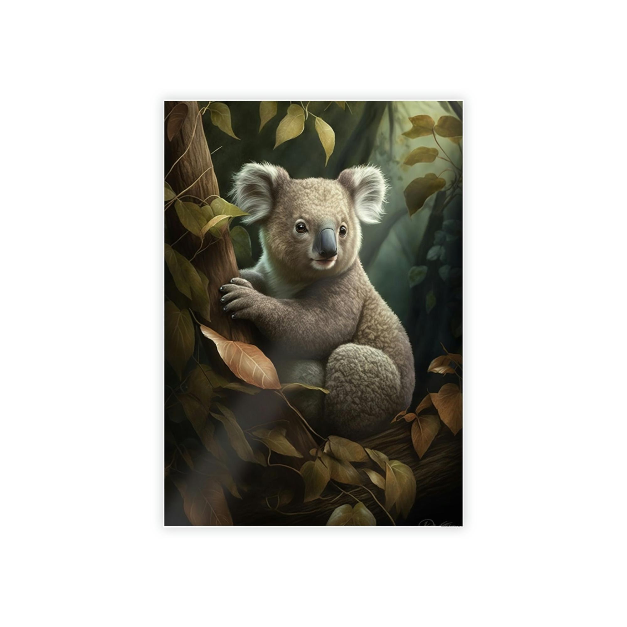 Koalas A Koala's Journey: A Stunning Painting on Canvas