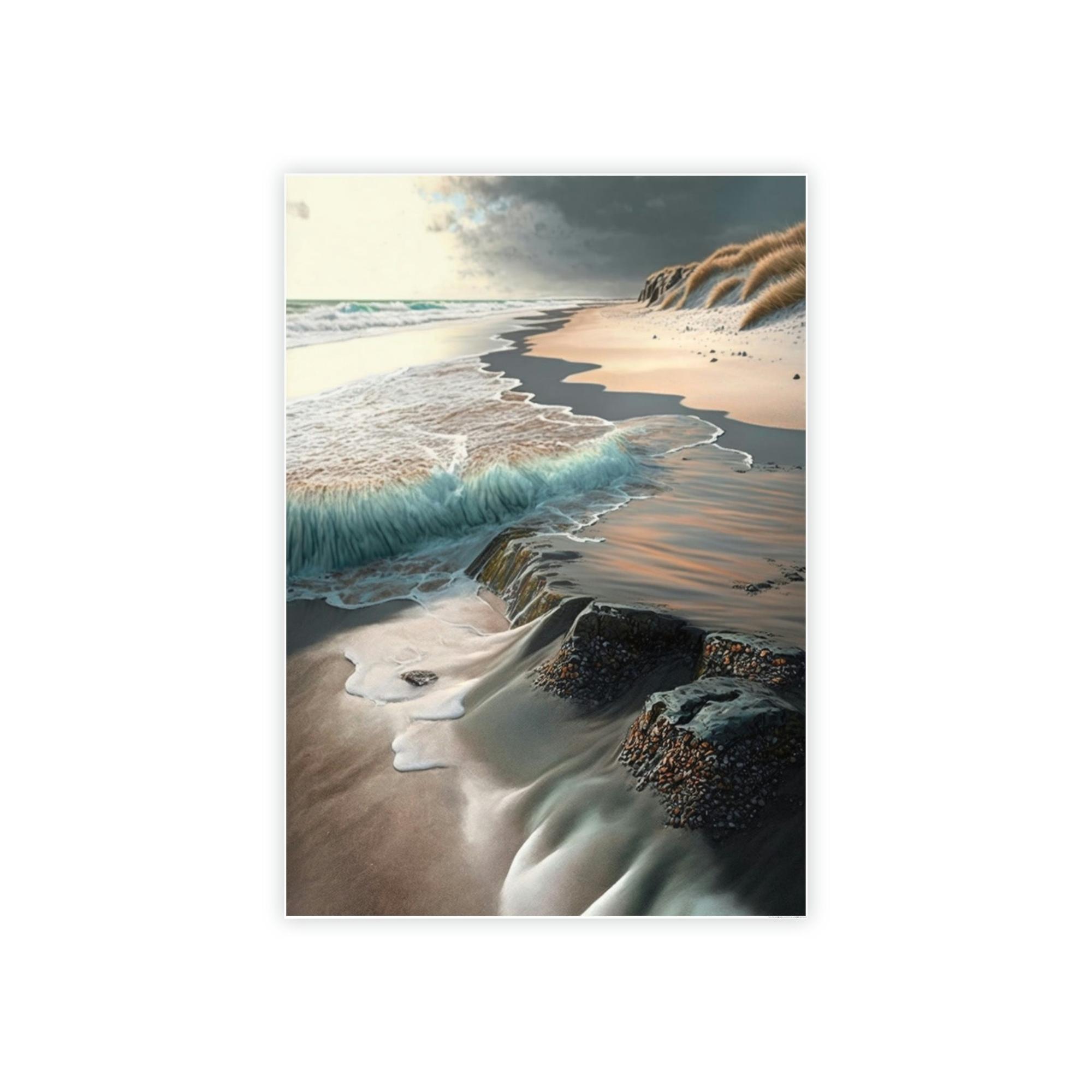 Coastal Oceanfront Paradise: Canvas & Poster Print of Tropical Coastal Haven