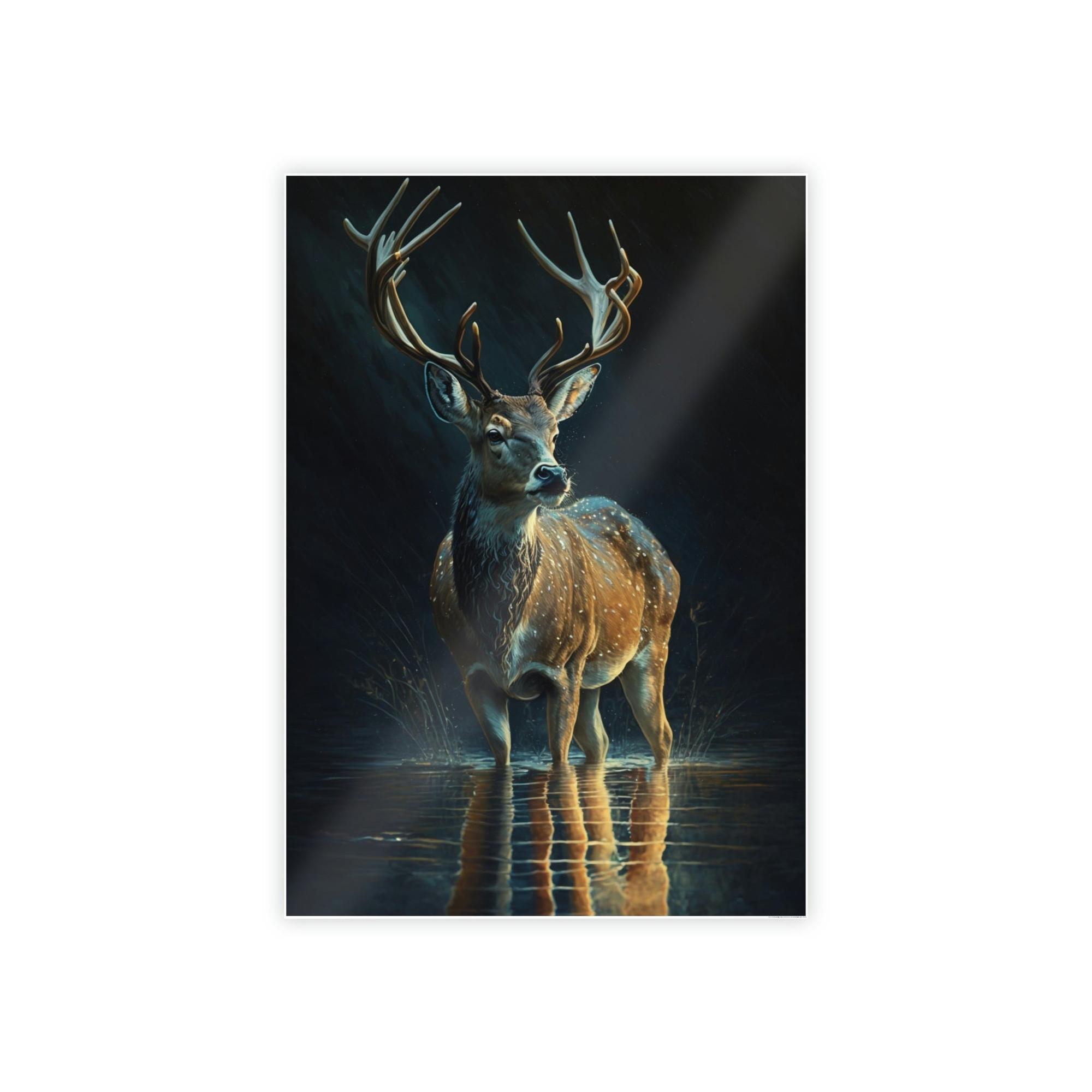 Deers The Grace of Deer: A Canvas Artistic Expression