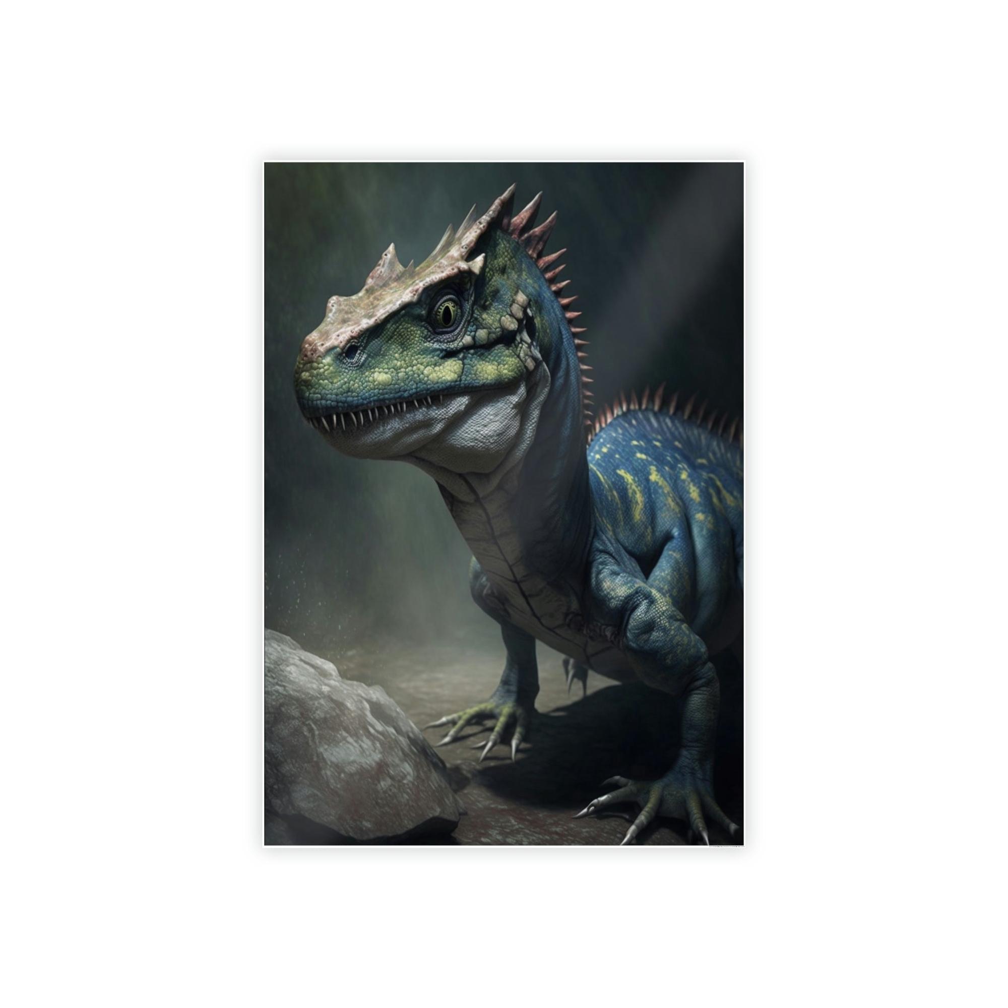 Dinosaurs The Age of Dinosaurs: Framed Canvas & Poster Depicting Prehistoric Creatures