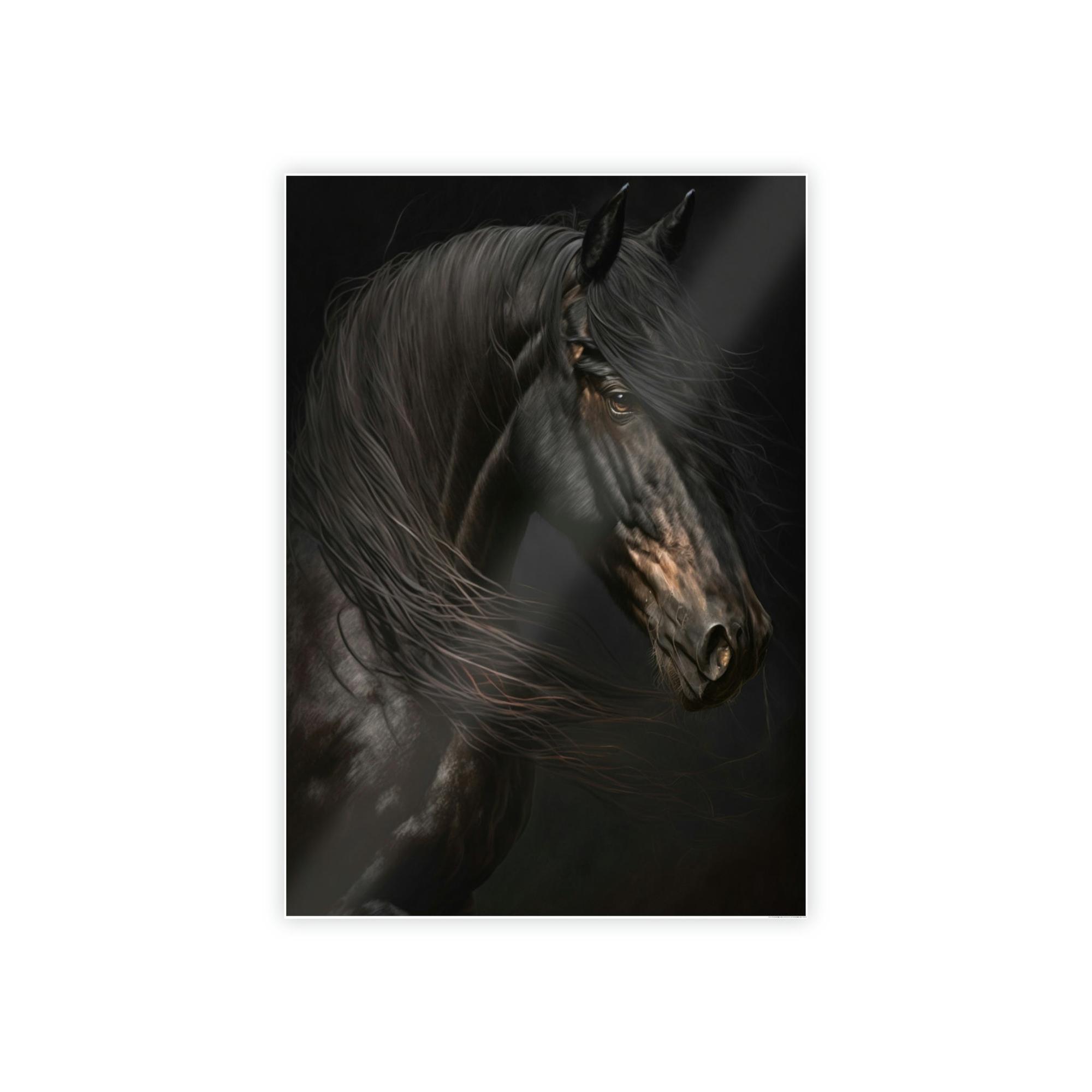 Horses Horse Serenity: A Canvas Equine Calm