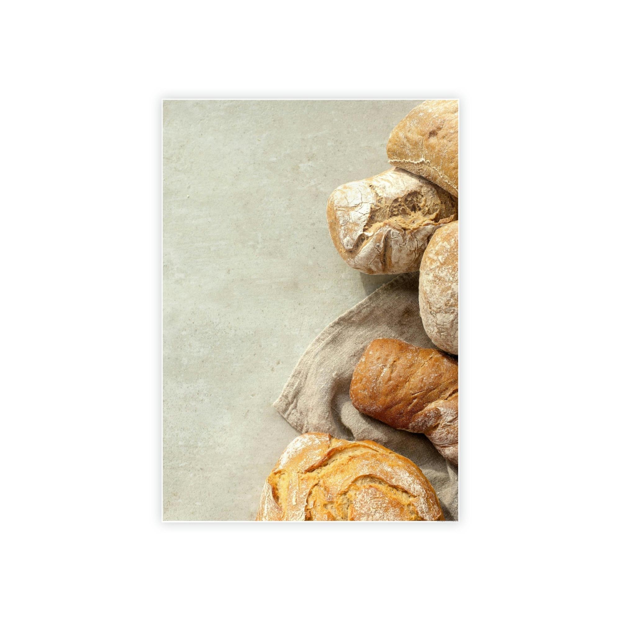 Bread Bread Aroma Delight: Poster and Print on Canvas with Rich Bakery Scene