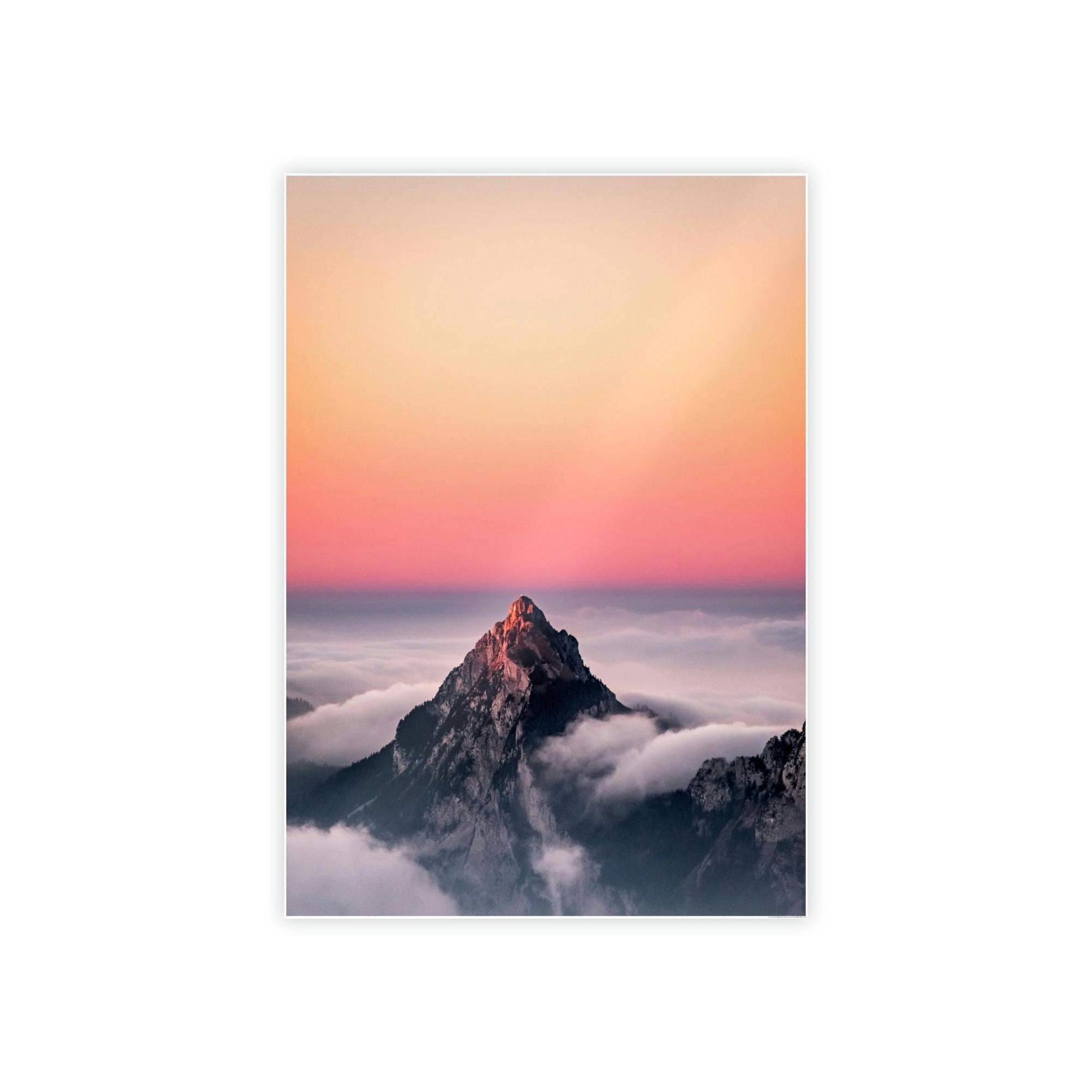 Mountains The Majestic Beauty of Mountains: An Interpretation on Canvas