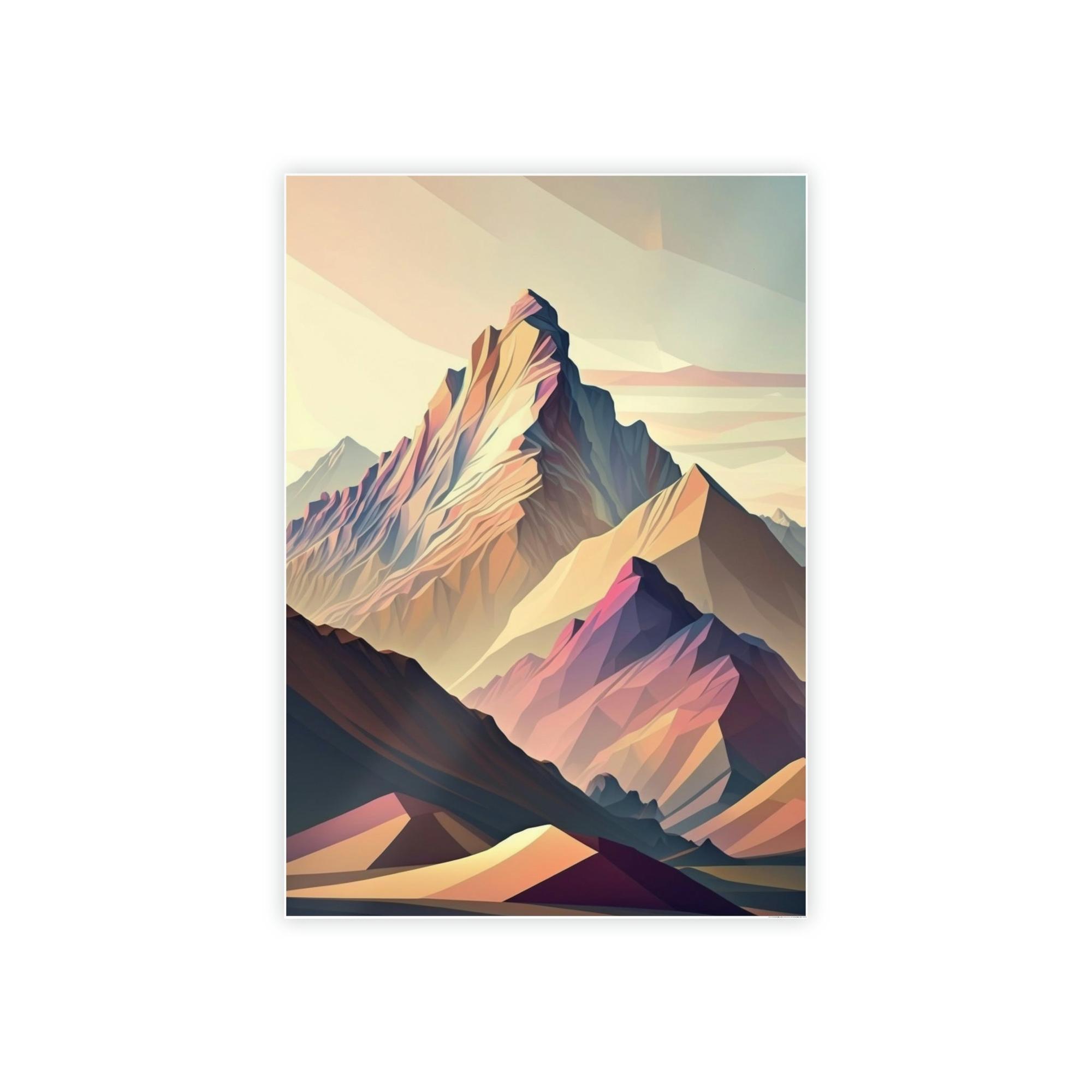 Mountains Natures Natural Masterpiece: A Mountain Range on Canvas