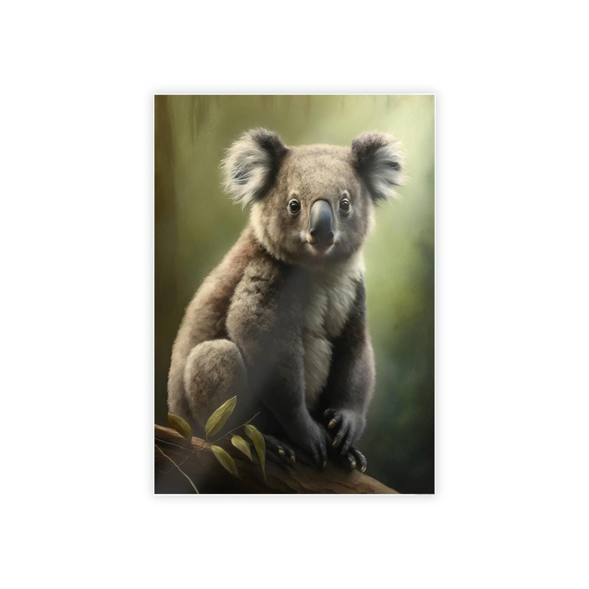 Koalas Koala Love: A Whimsical and Colorful Painting on Canvas