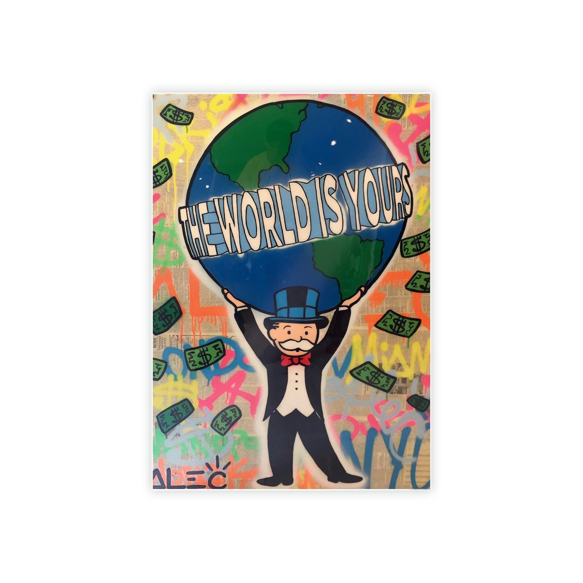 Monopoly & Motivation Street Art Royalty: Alec Monopoly on Canvas and Framed Poster