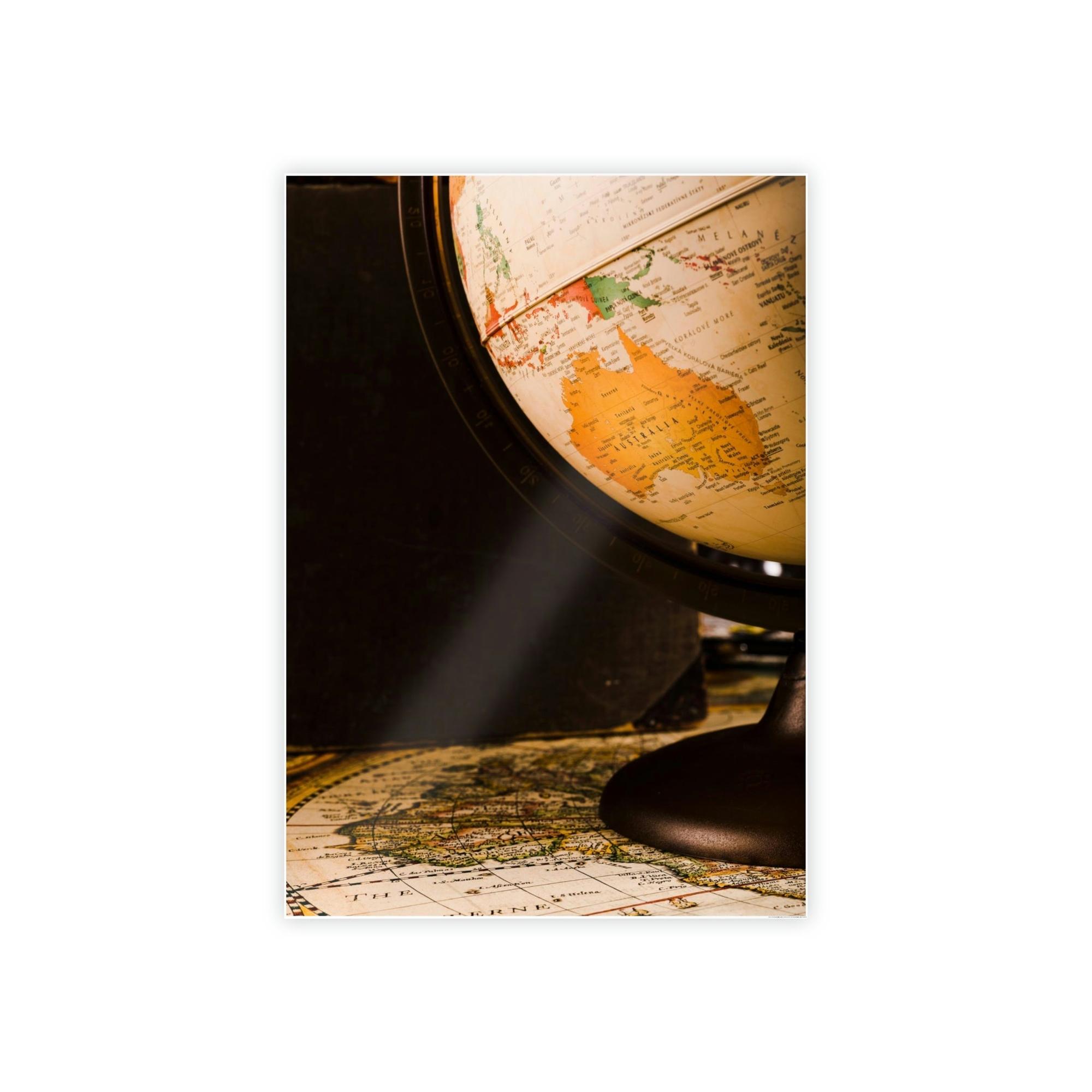 Maps Mapping the Globe: An Artistic Spin on a Classic World Map Globe