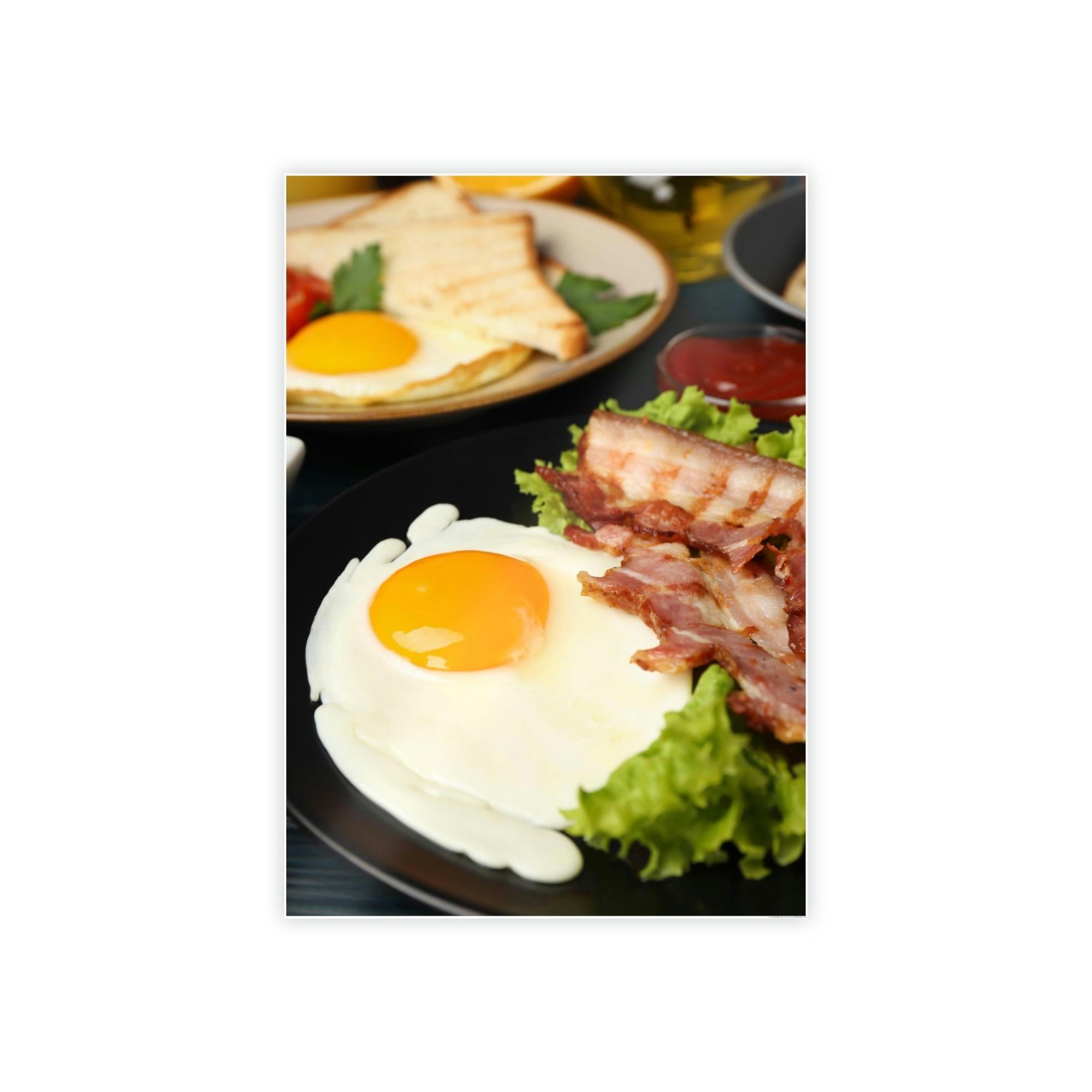 Breakfast Breakfast Bliss: Canvas Print of a Relaxing Morning Moment