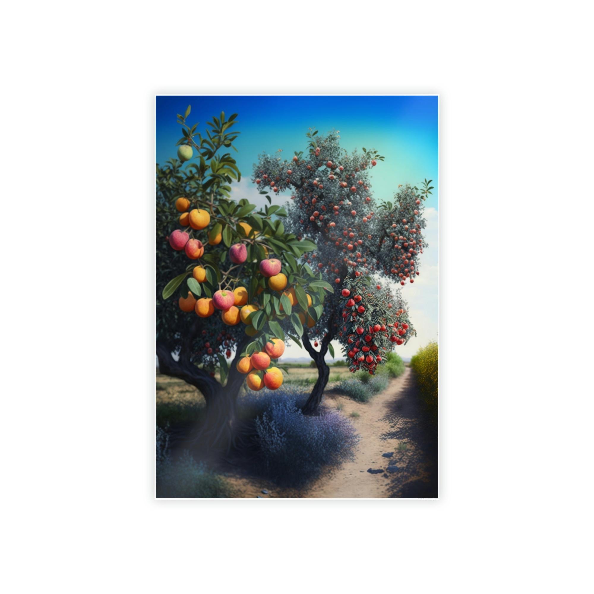 Fruit Trees Fruitful Scenery: Fruit Trees Canvas & Poster Print