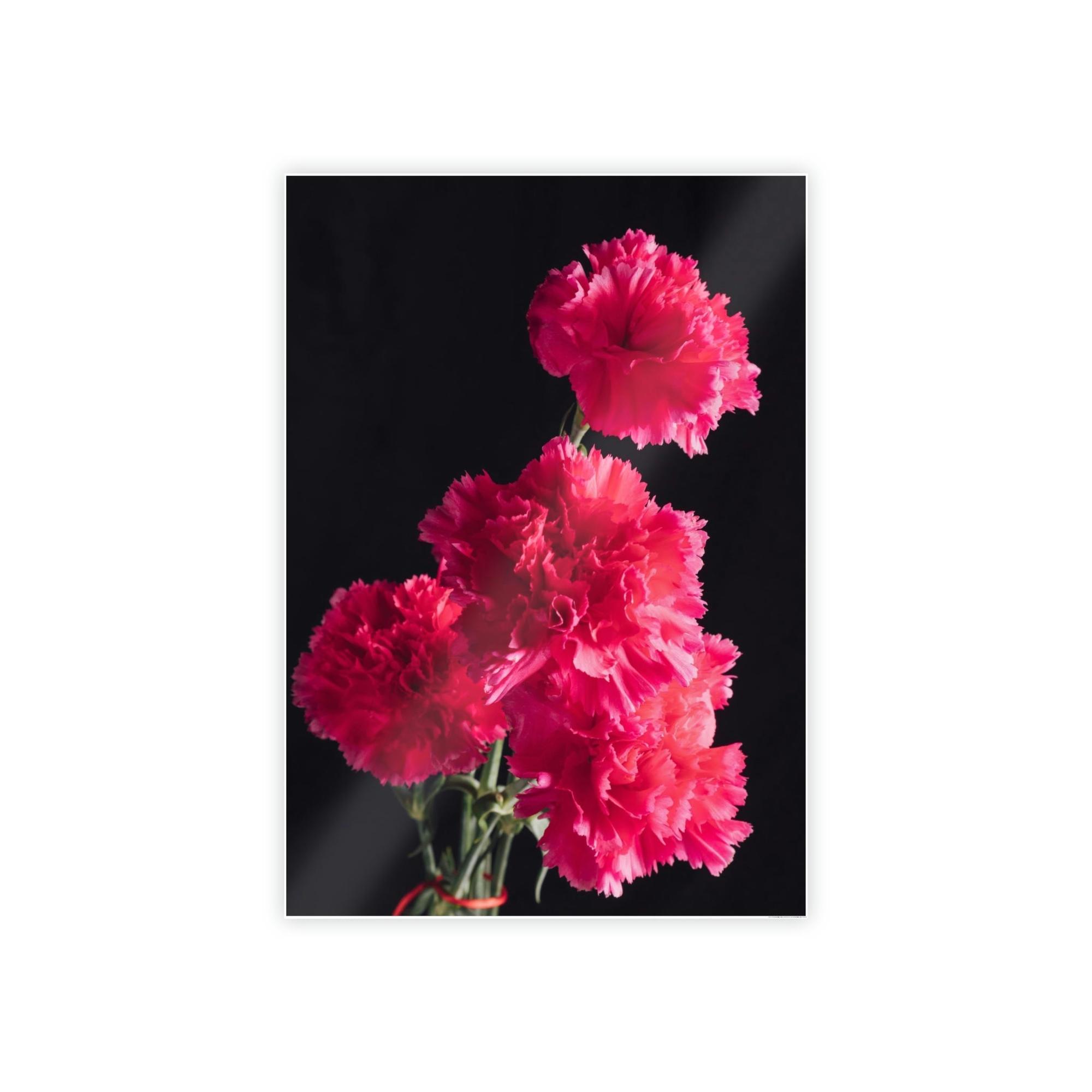 Caribbean Beach Blooming Beauty: Natural Canvas and Art Prints of Carnations for Your Home