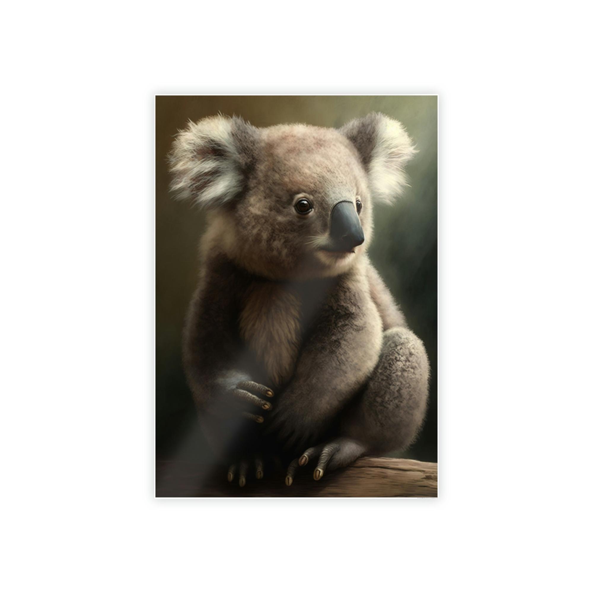 Koalas A Koala's Serenity: A Calming Painting on Canvas