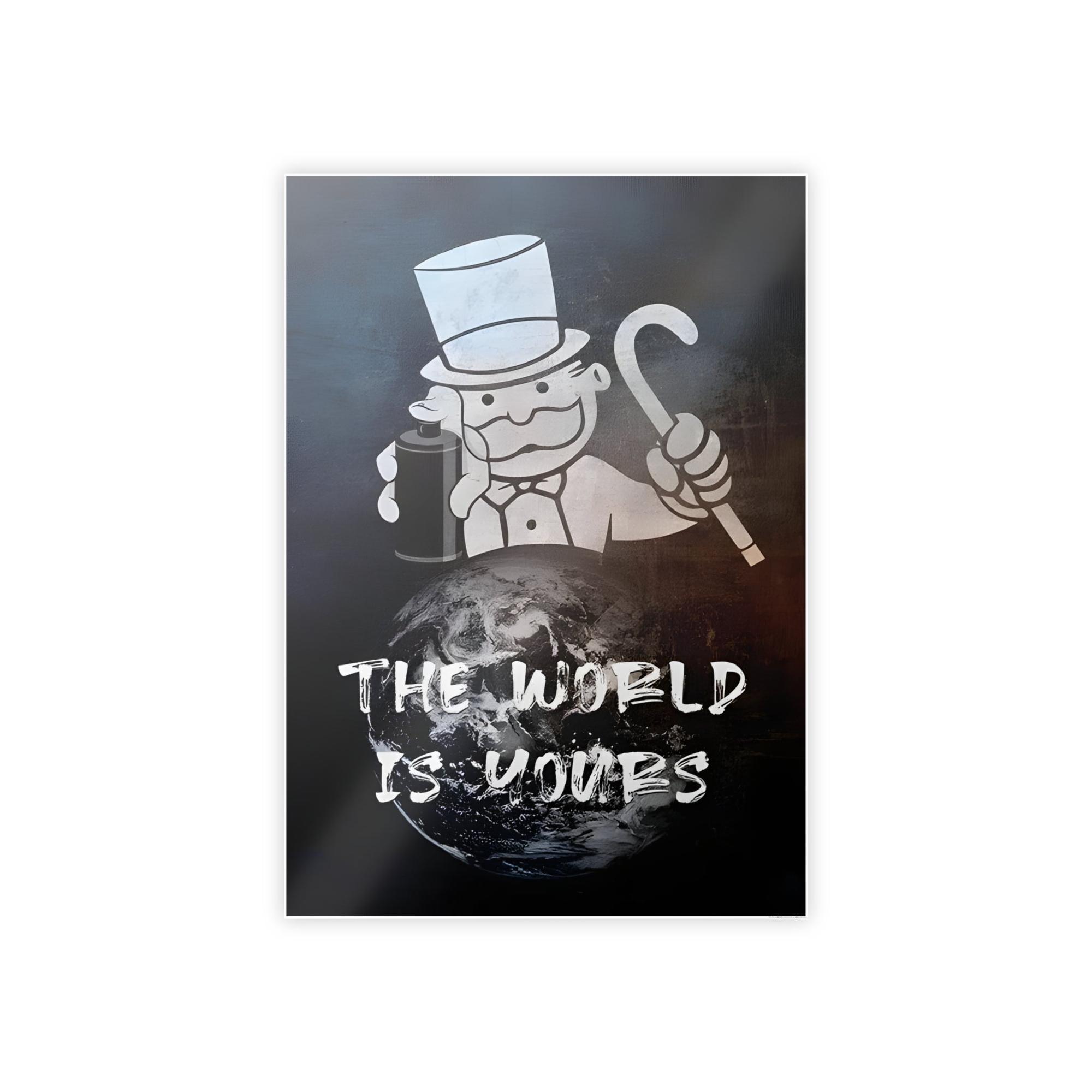 Monopoly & Motivation Motivation's Monopoly: Inspiring Wall Art on Natural Canvas