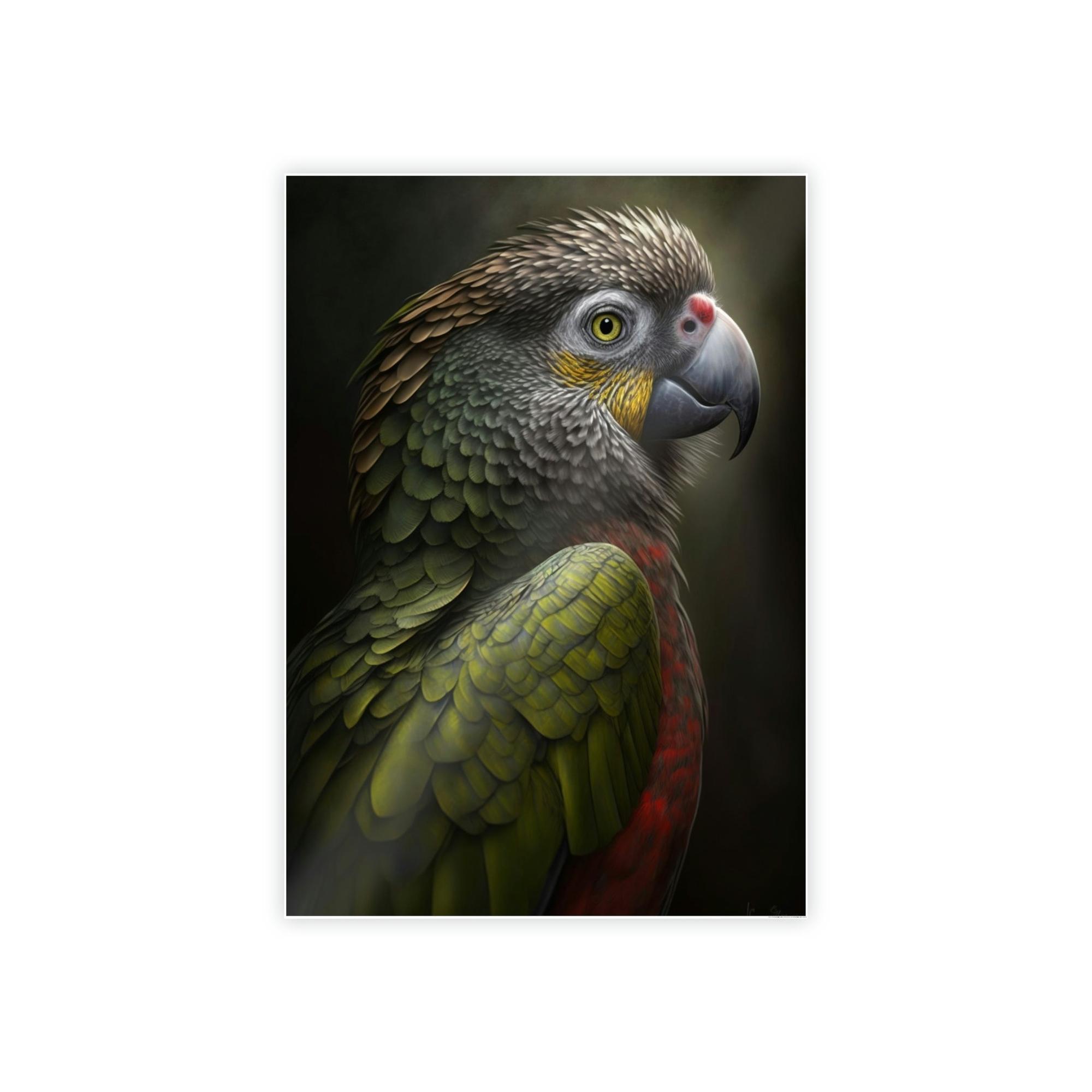 Parrots Parrot Melody: A Canvas of Musical Notes and Birdsong in the Forest