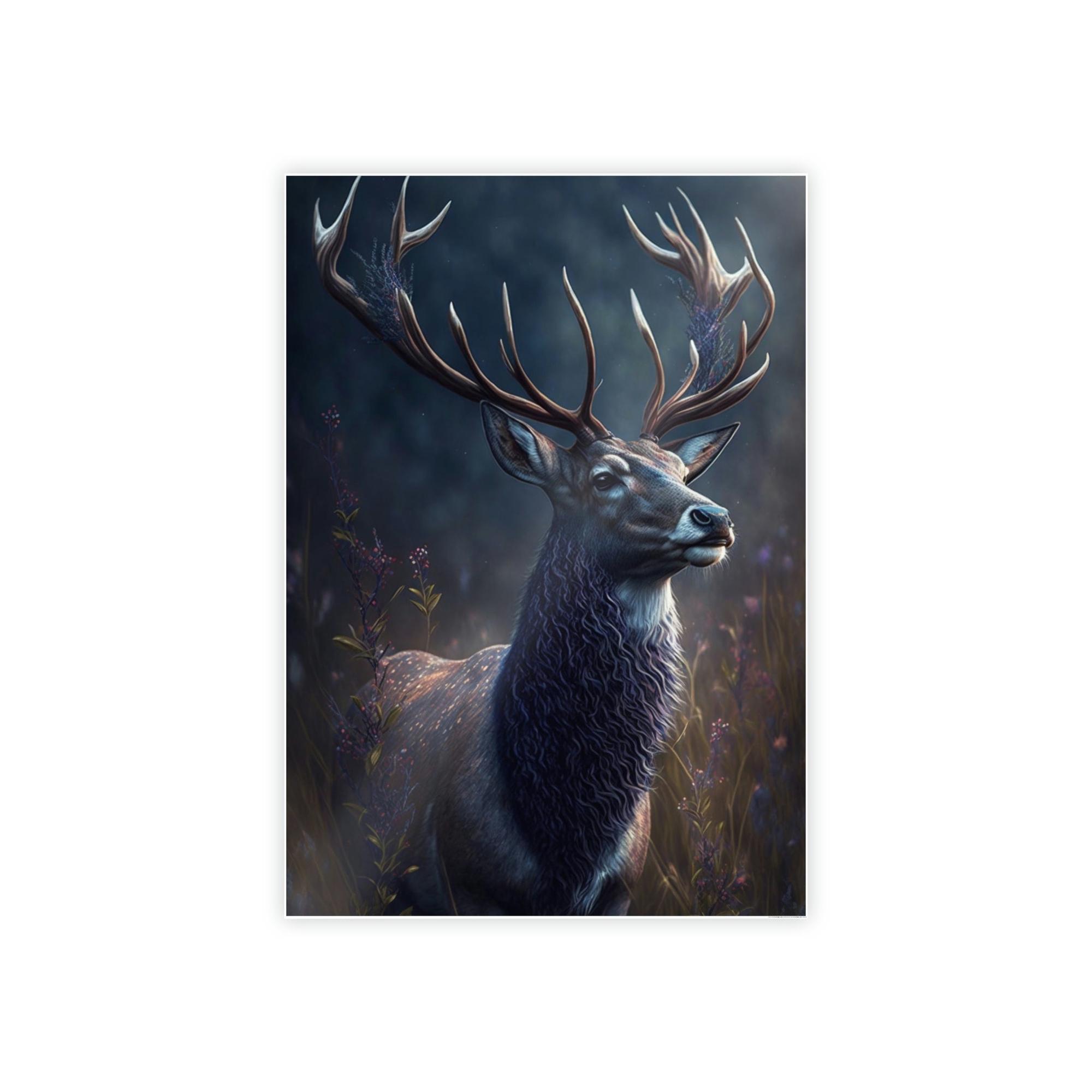 Deers Deer Dreaming: A Canvas Forest Fantasy