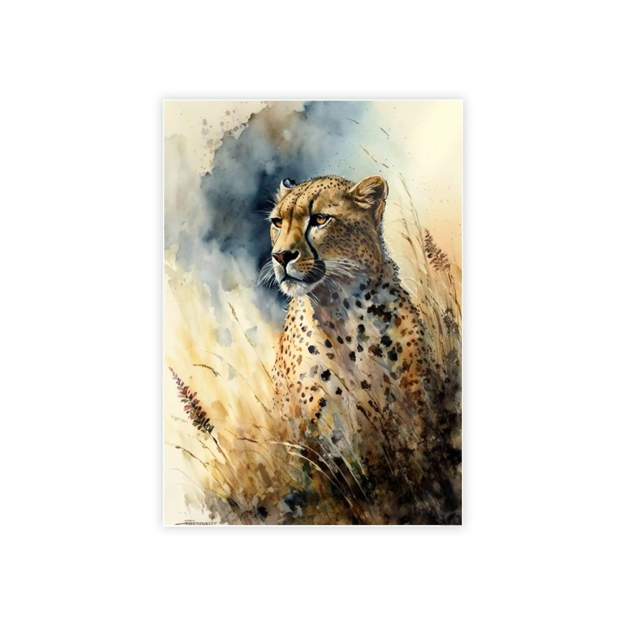 Cheetahs Graceful Movement: Cheetahs on Stunning Wall Canvas