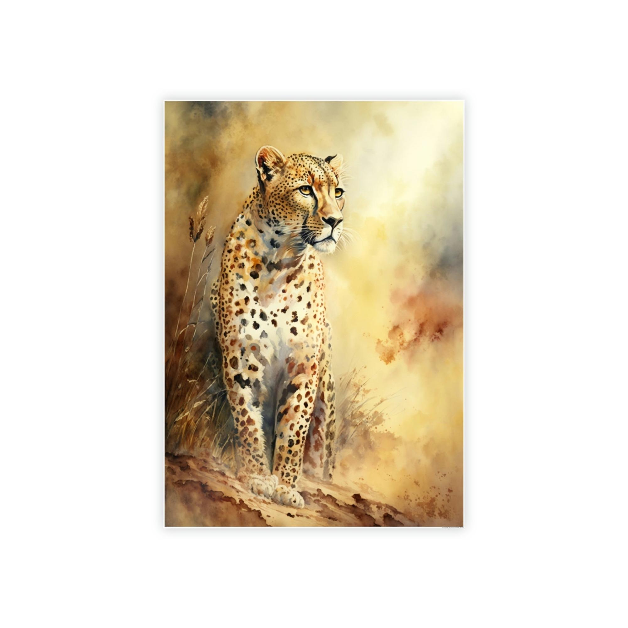 Cheetahs Untamed Beauty: Cheetah in Natural Canvas Wall Art