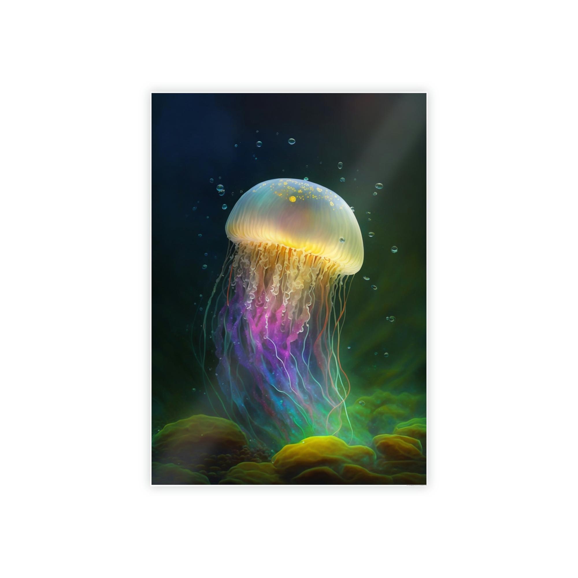 Jellyfishs Oceanic Wonders: Natural Canvas & Poster Masterpiece of Jellyfishes
