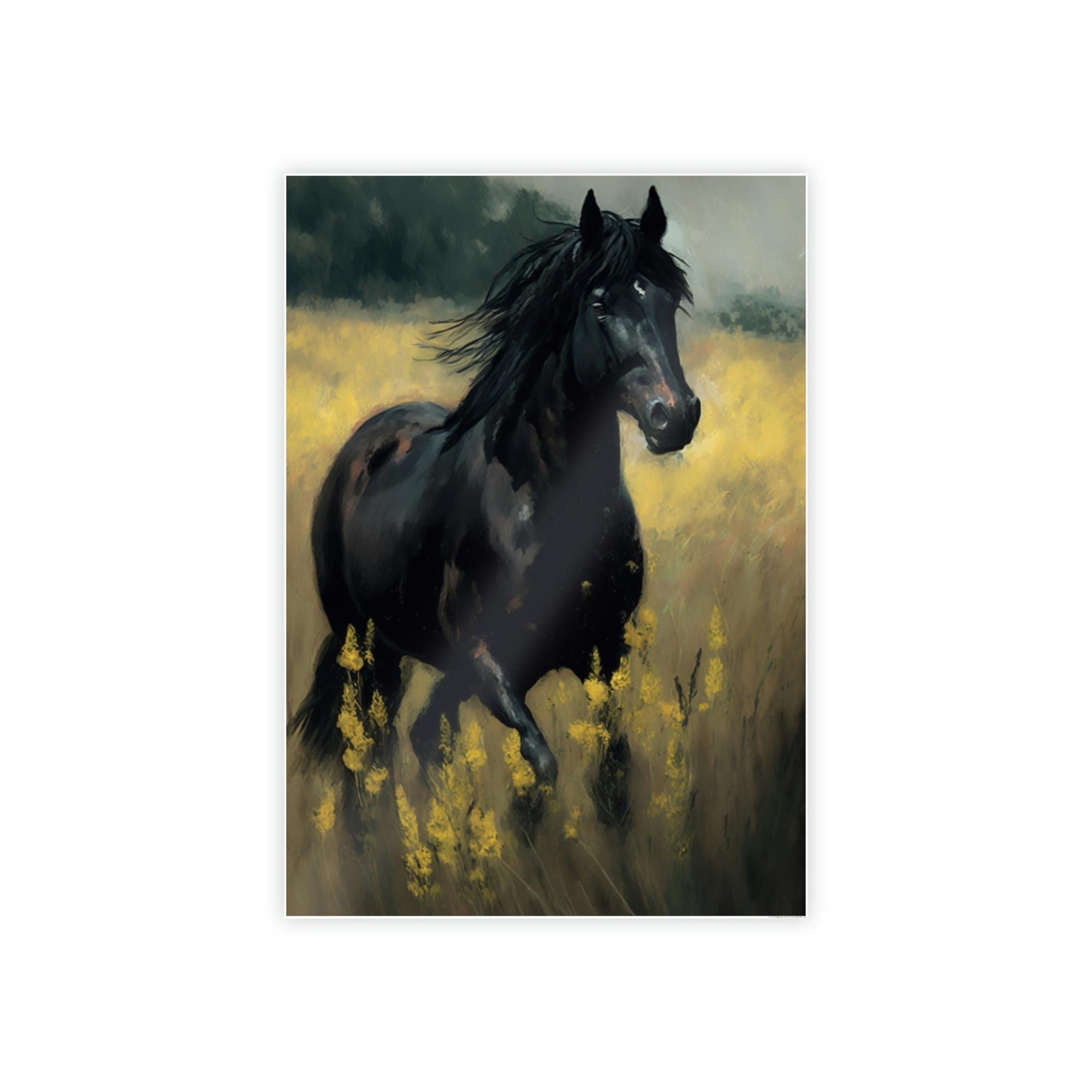 Horses Horse in Motion: A Canvas Equine Energy