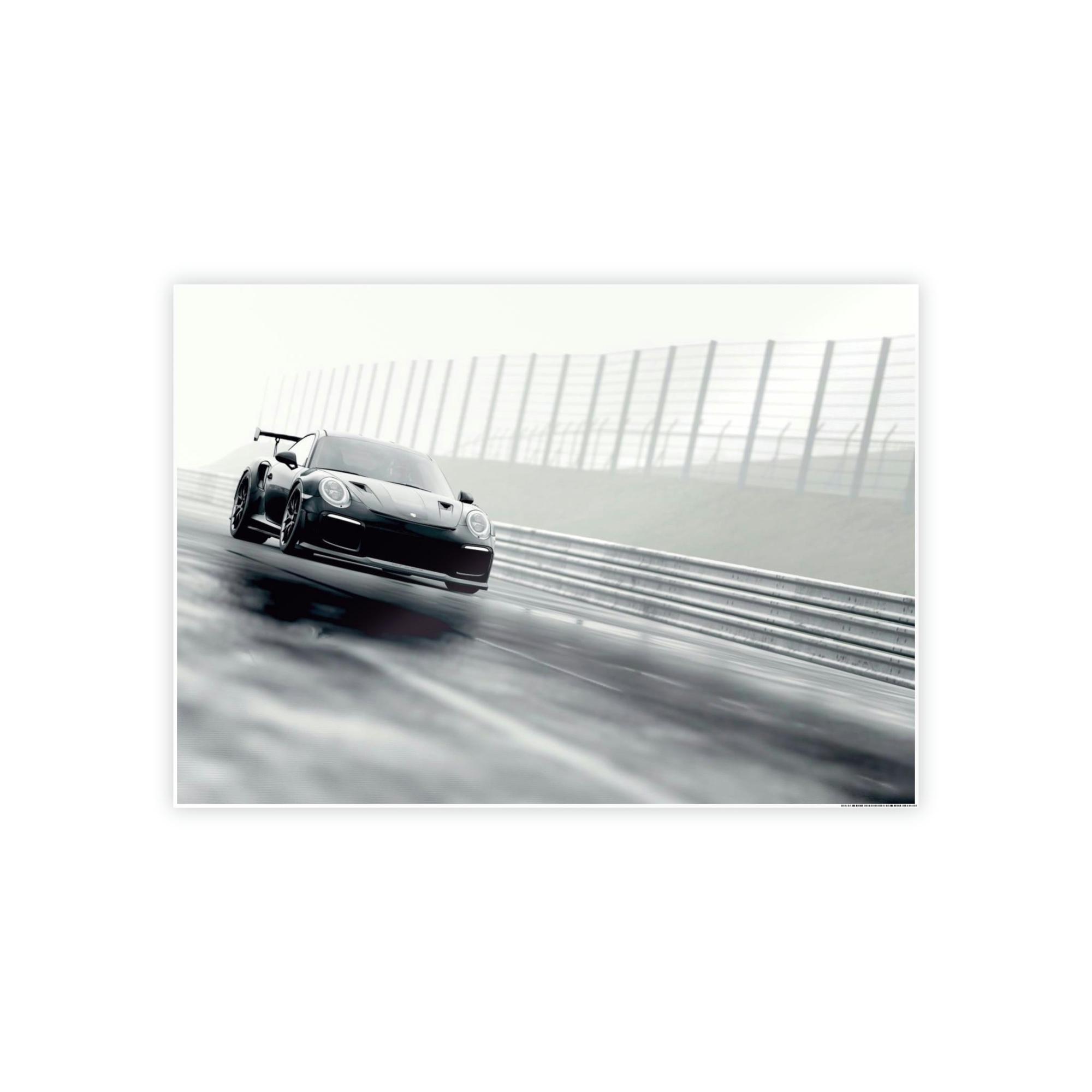Porsche Porsche Power: A Striking Natural Canvas Print of an Iconic Sports Car