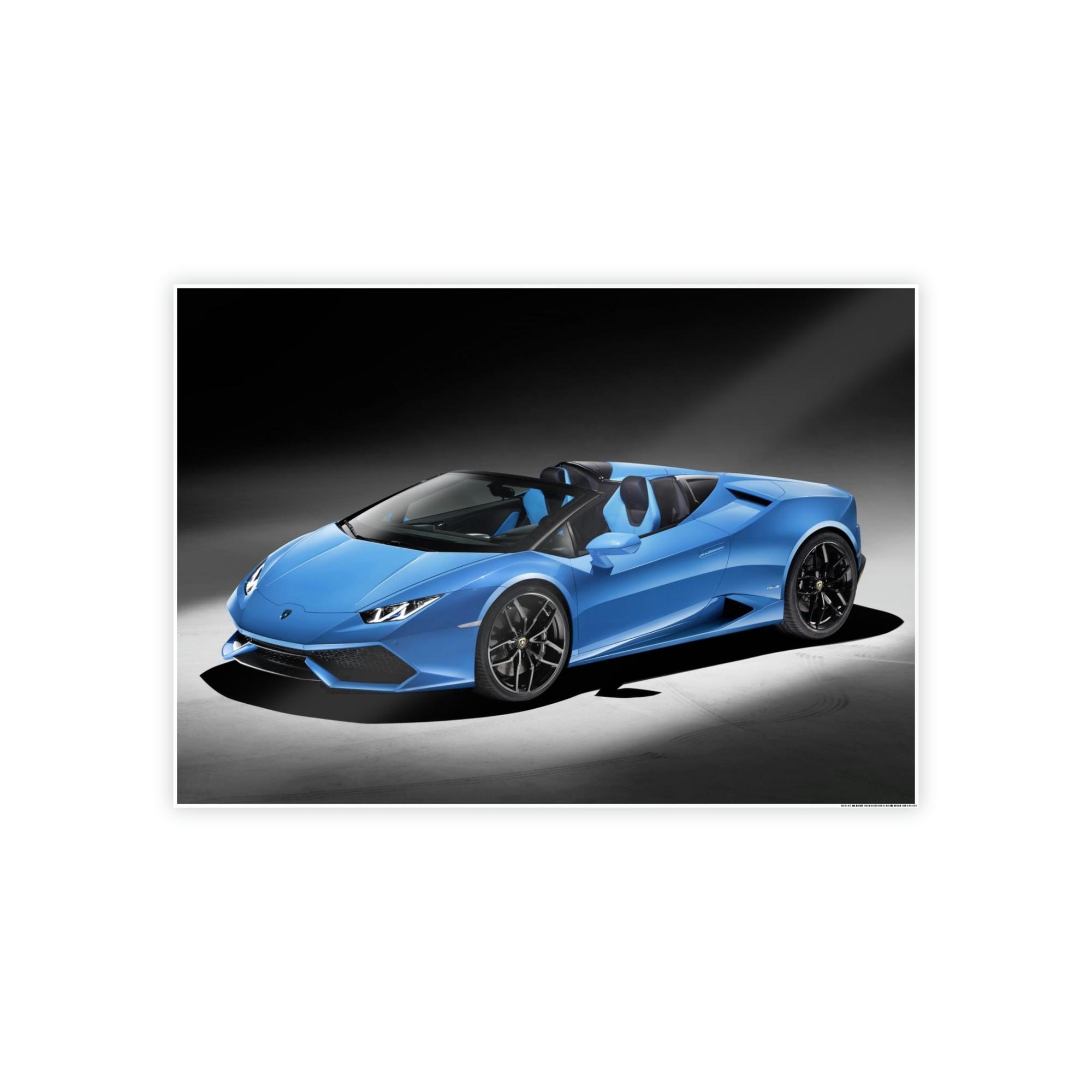 Lamborghini Sleek and Powerful: Framed Poster of Lamborghini for Car Collectors