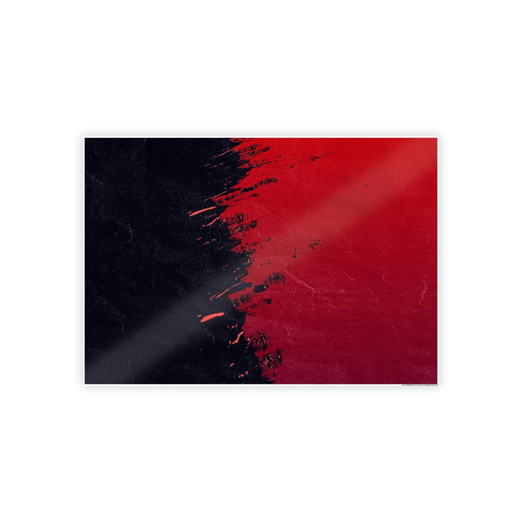 Red Abstract Art Passion and Power: Red Abstract Art on Natural Canvas and Prints