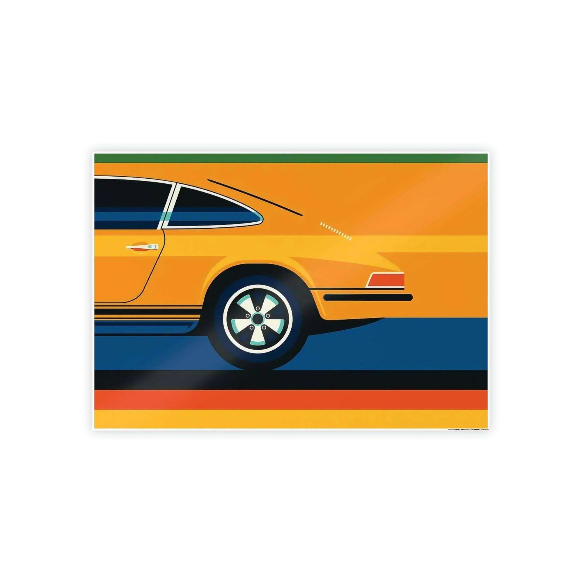 Porsche Porsche Canvas Print: Fine Art Poster for Luxury Car Lovers