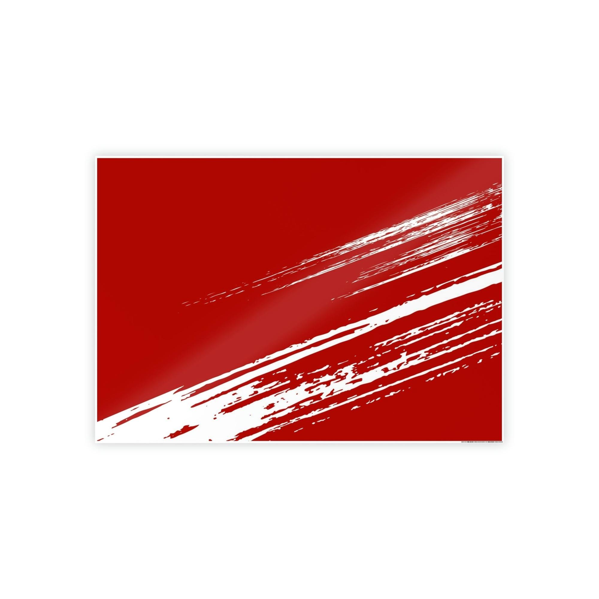 Red Abstract Art Redefining Beauty: Red Abstract Art on Framed Canvas and Posters