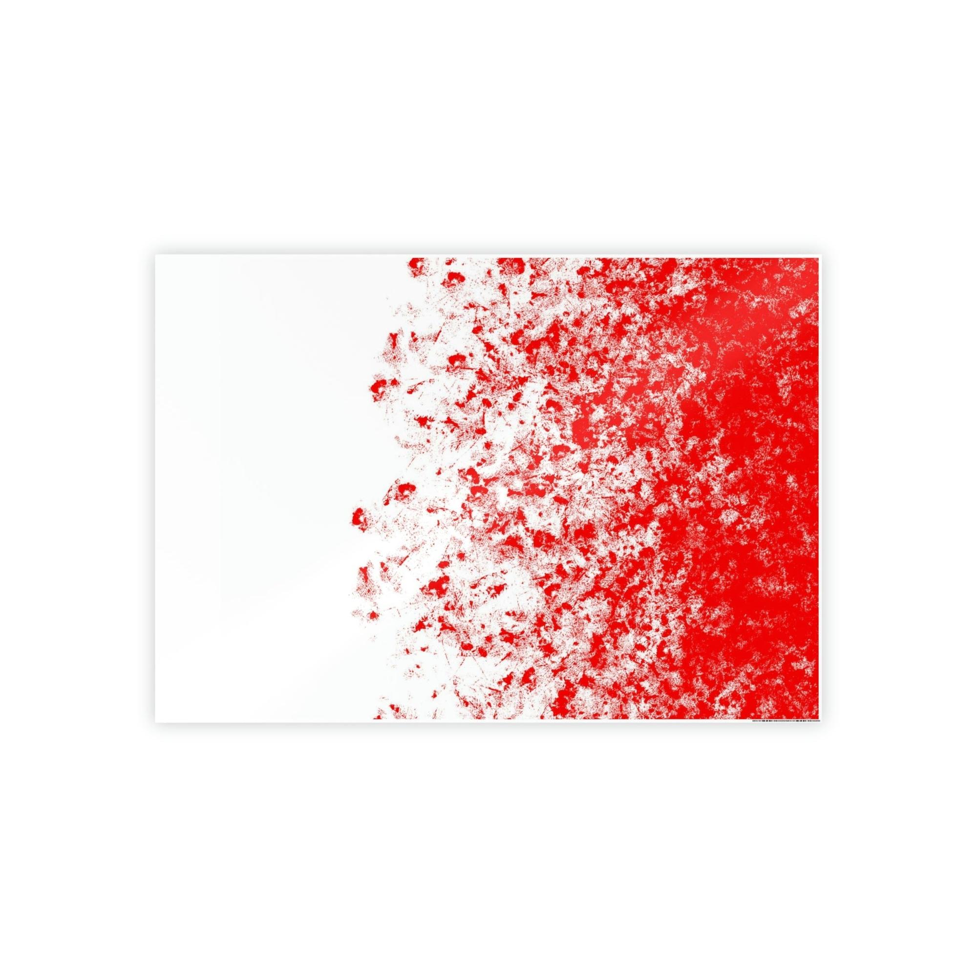 Red Abstract Art The Art of Warmth: Red Abstract Framed Posters and Print on Canvas