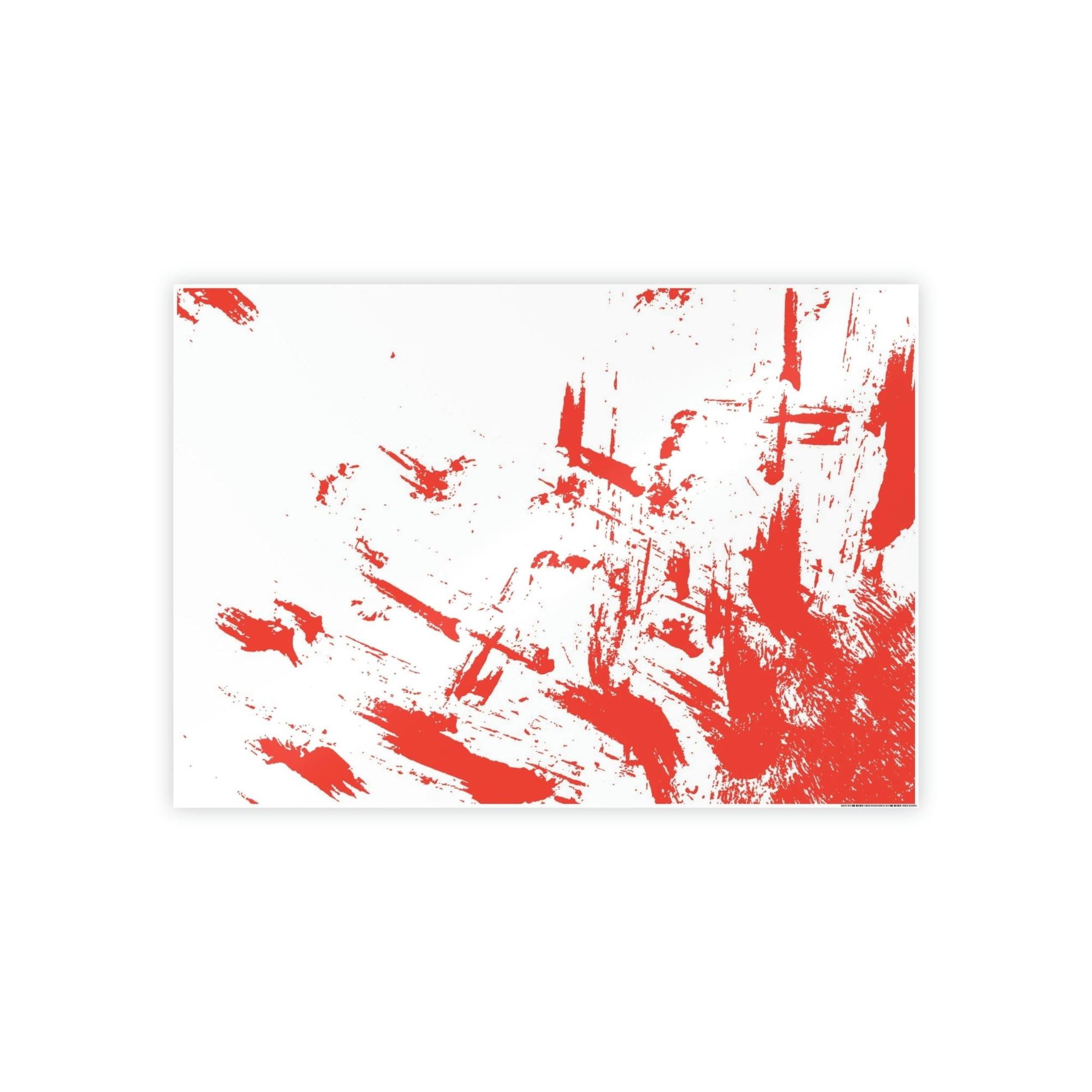 Red Abstract Art The Beauty of Simplicity: Red Abstract Canvas and Print Collection