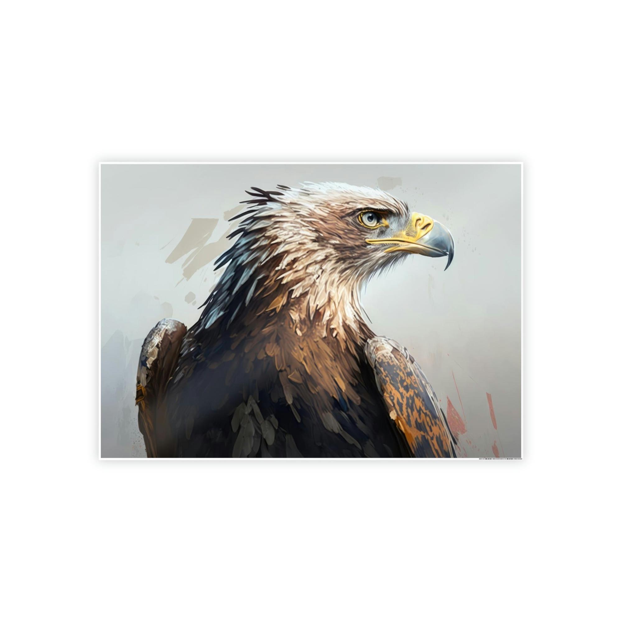 Eagles Eagle's Harmonious Flight: Canvas Print, Enveloping with Serenity and Power