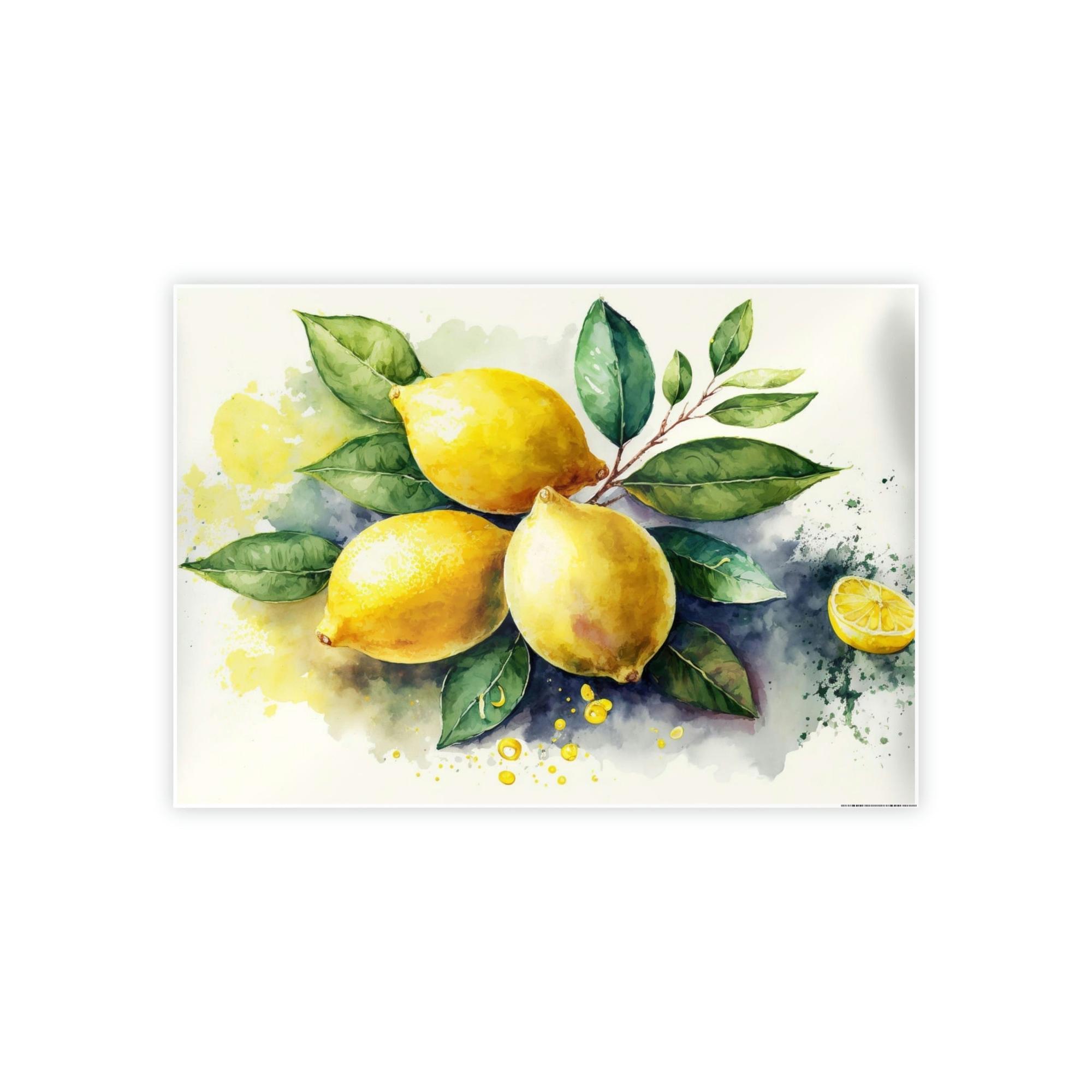 Yellow Yellow Zest: Refreshing and Invigorating Canvas Art Prints and Framed Posters Featuring Yellow Lemons