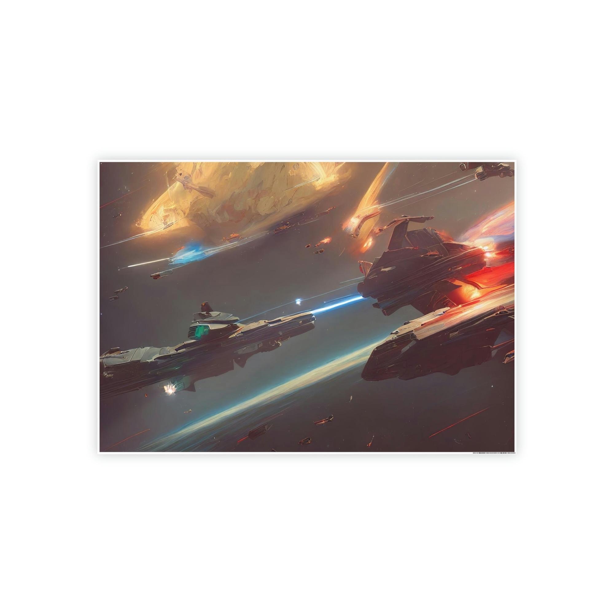 Star Wars Star Wars Saga: Natural Canvas & Poster Print of Iconic Movie Moments