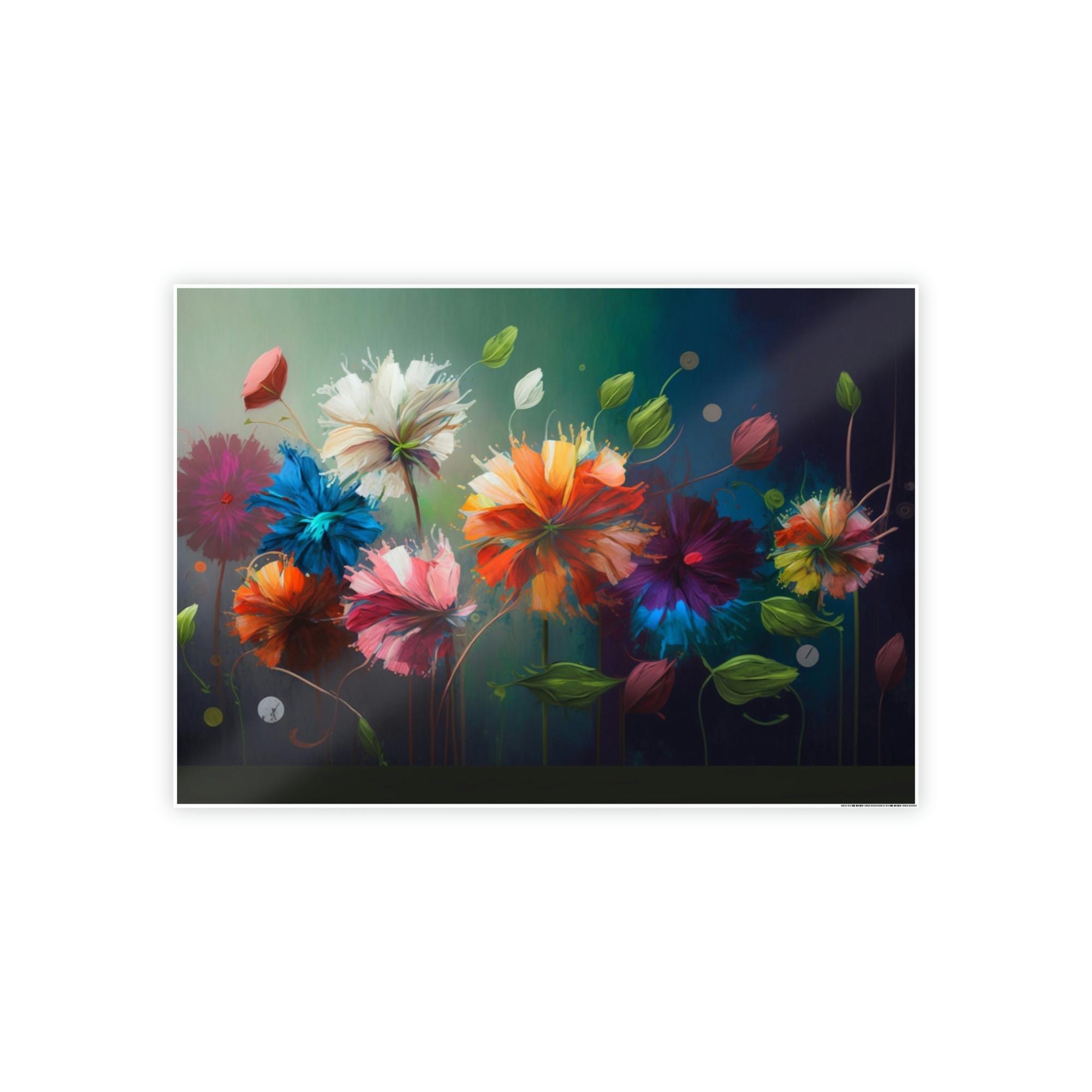 Abstract Floral Framed Poster & Canvas of Abstract Floral: A Garden of Emotions