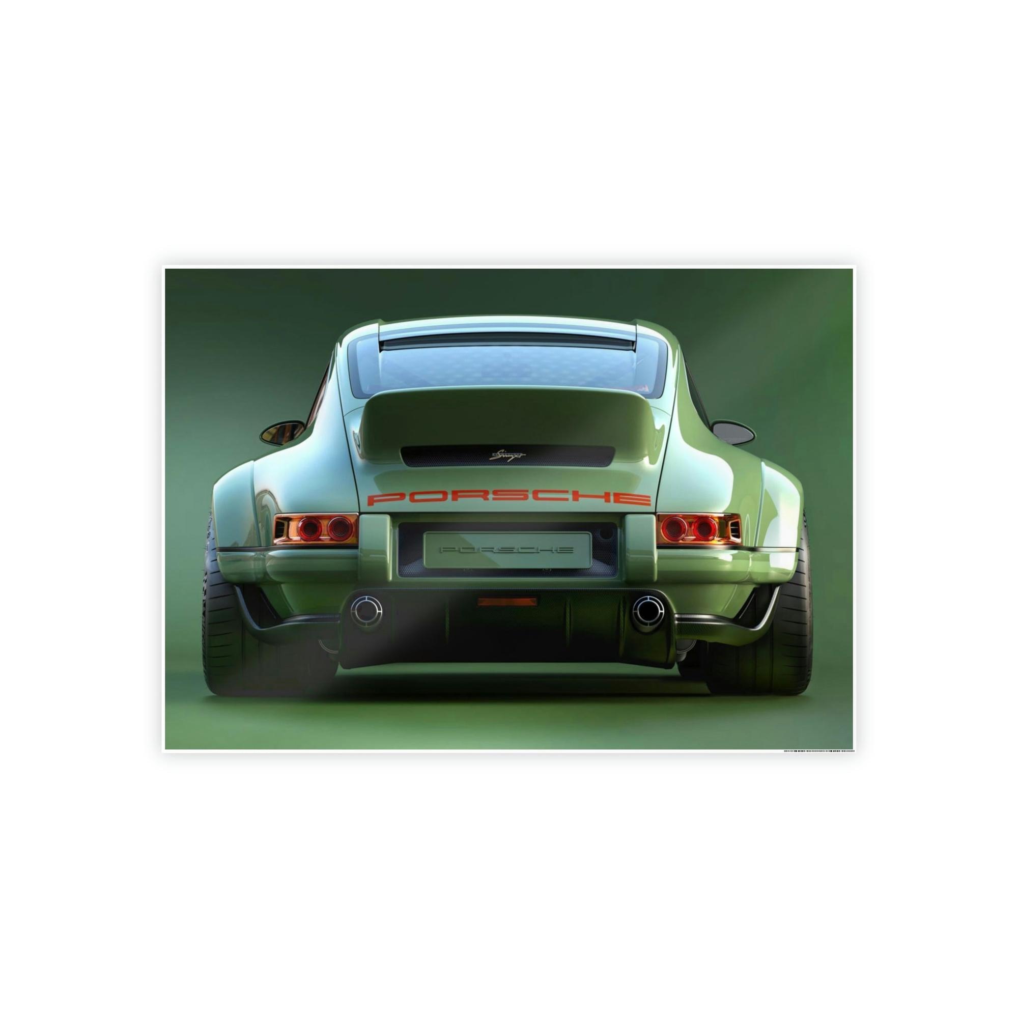 Porsche Porsche's Timeless Elegance: Wall Art Print on Natural Canvas
