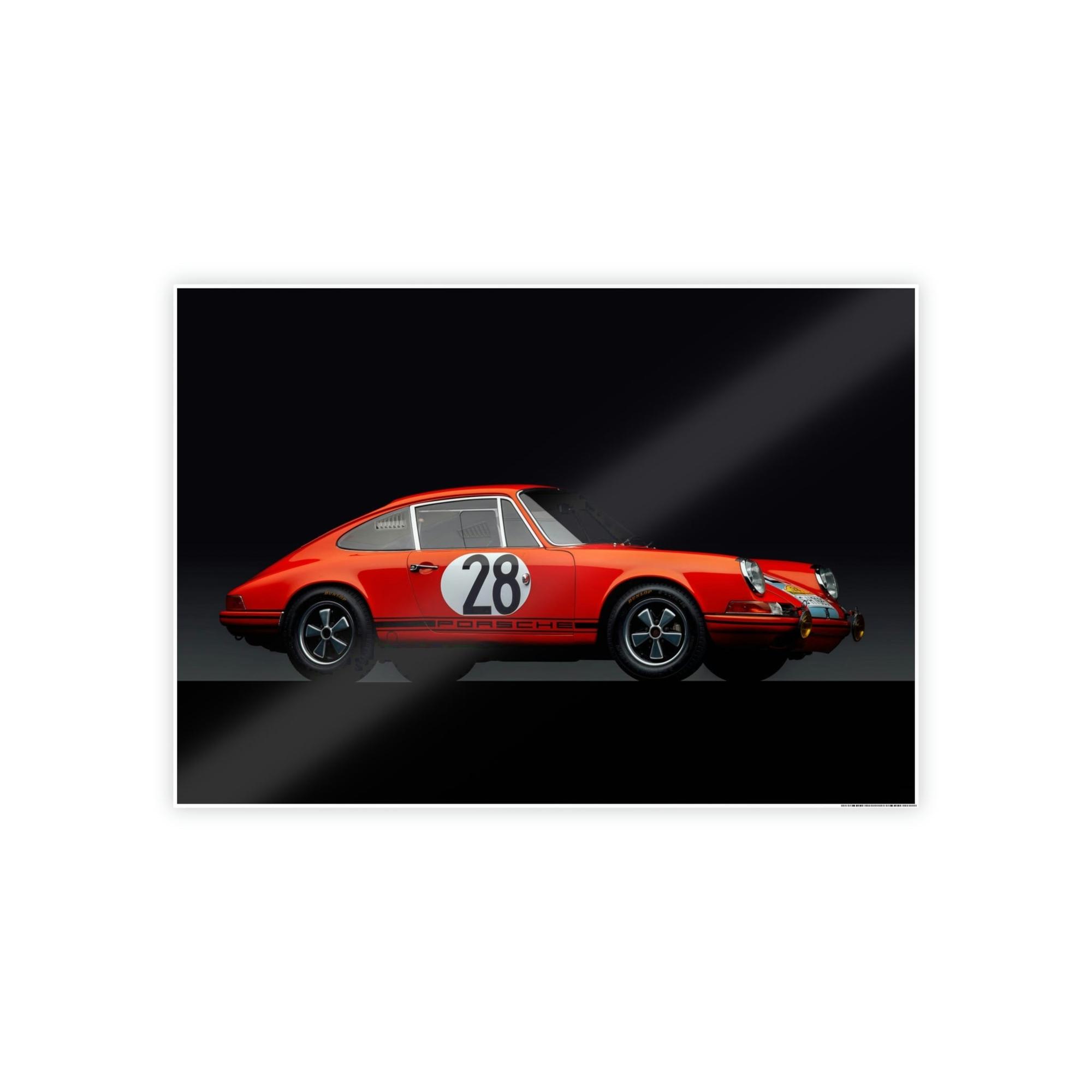 Porsche Iconic Porsche: A High-Quality Print on Canvas for Fans of Classic Cars
