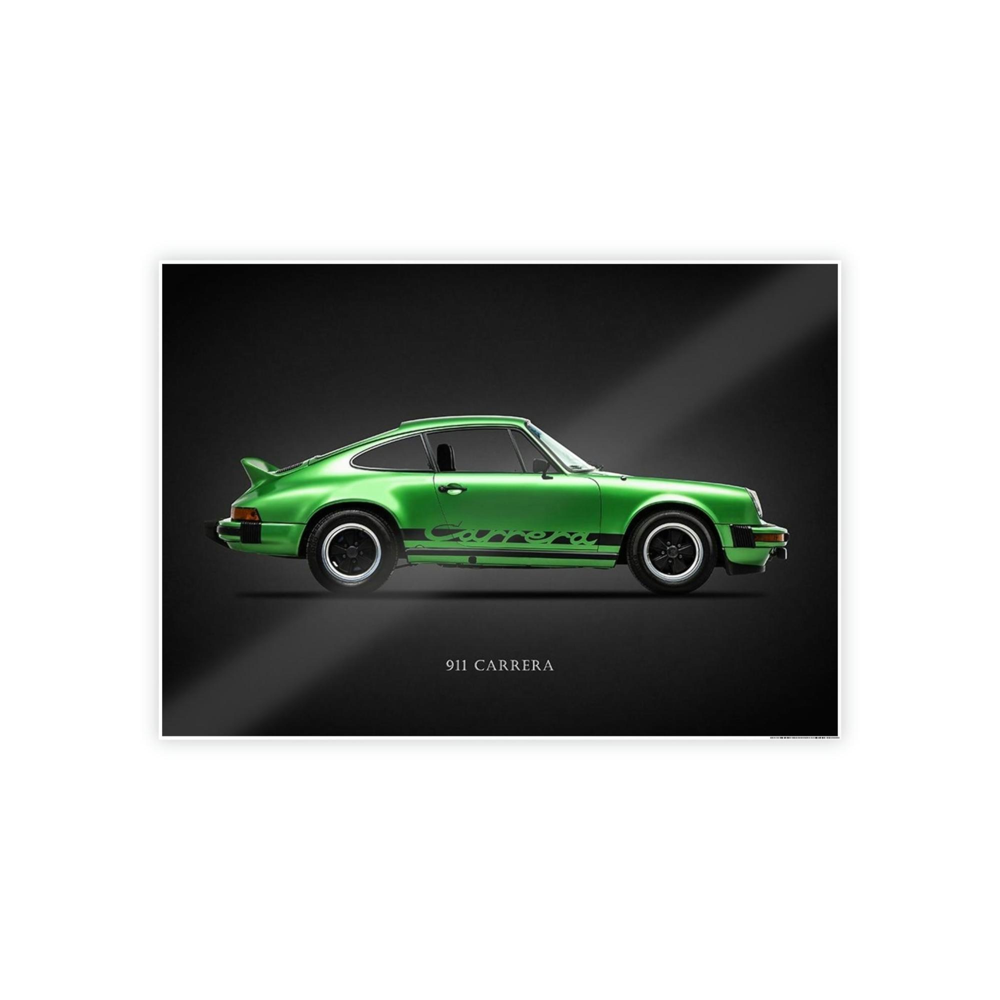 Porsche Natural Canvas Porsche Print: Elegant Wall Art for Car Collectors
