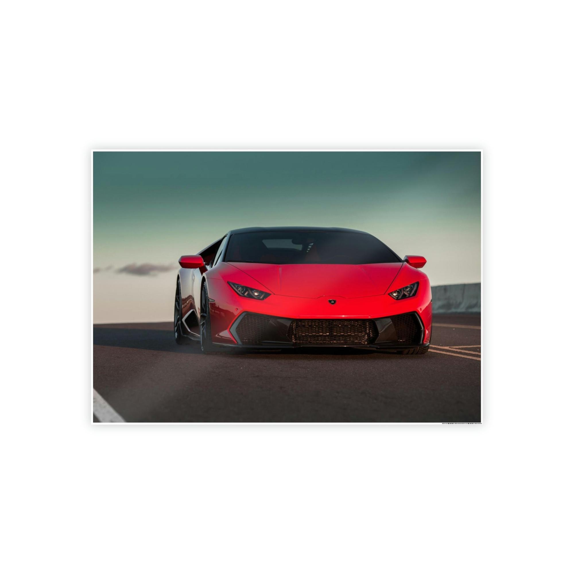 Lamborghini The Epitome of Style: Framed Canvas & Posters Print of a Lamborghini Supercar