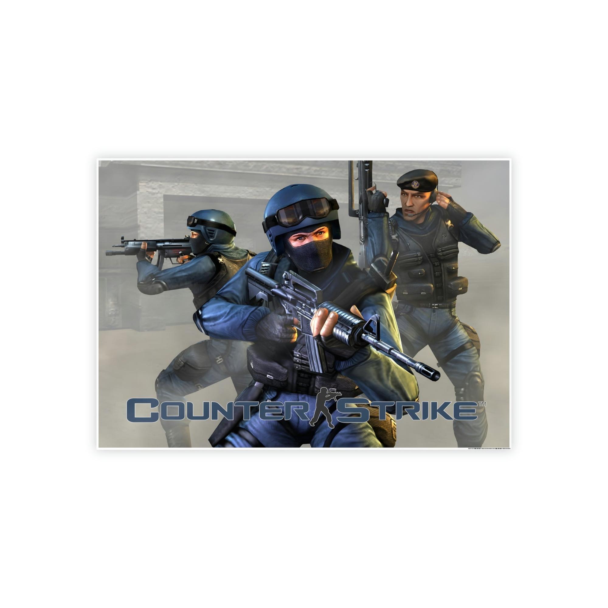 Counter Strike Game On: Iconic Counter Strike Poster as Framed Wall Art