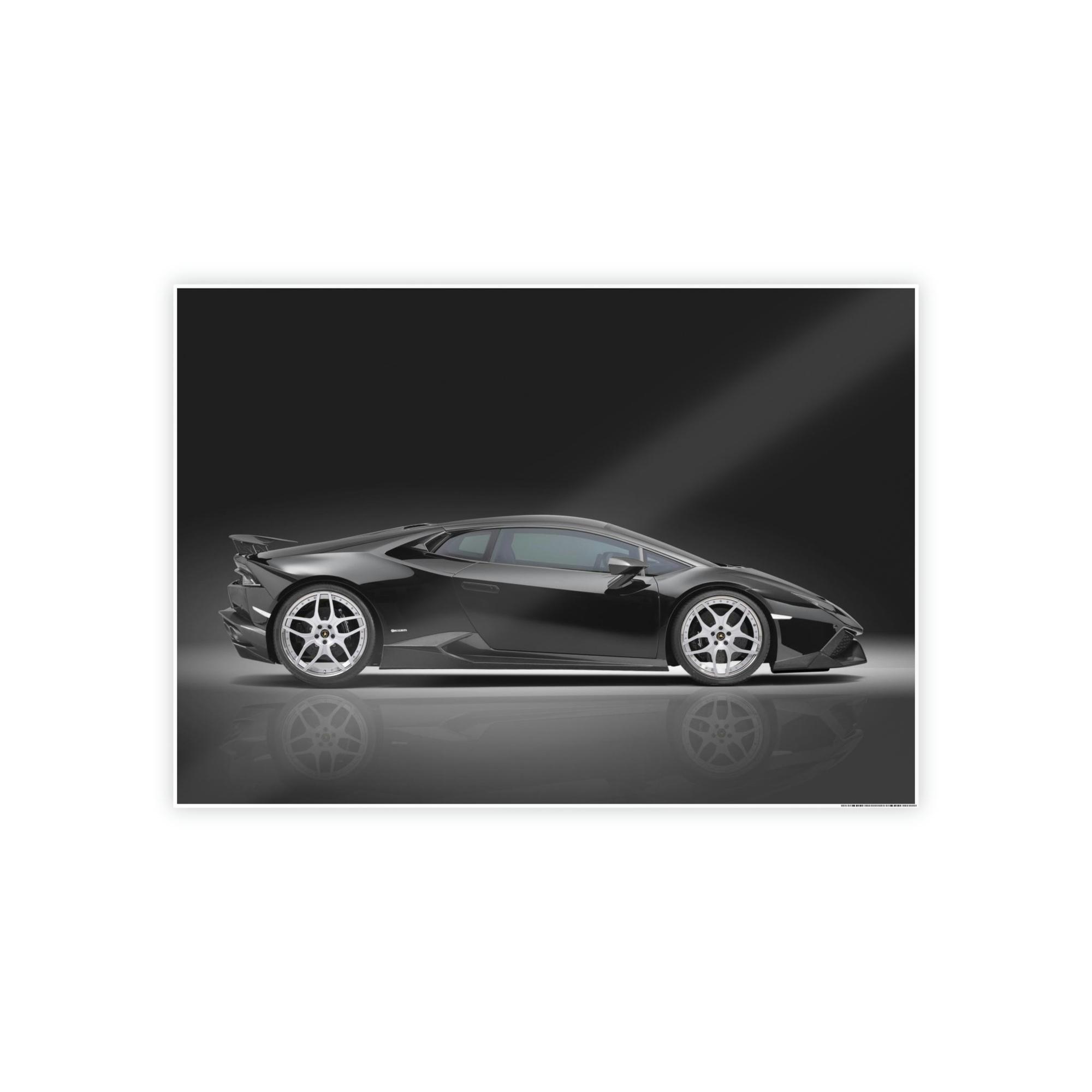 Lamborghini Artistic Rendering of a Lamborghini: Print on Canvas for Car Fans