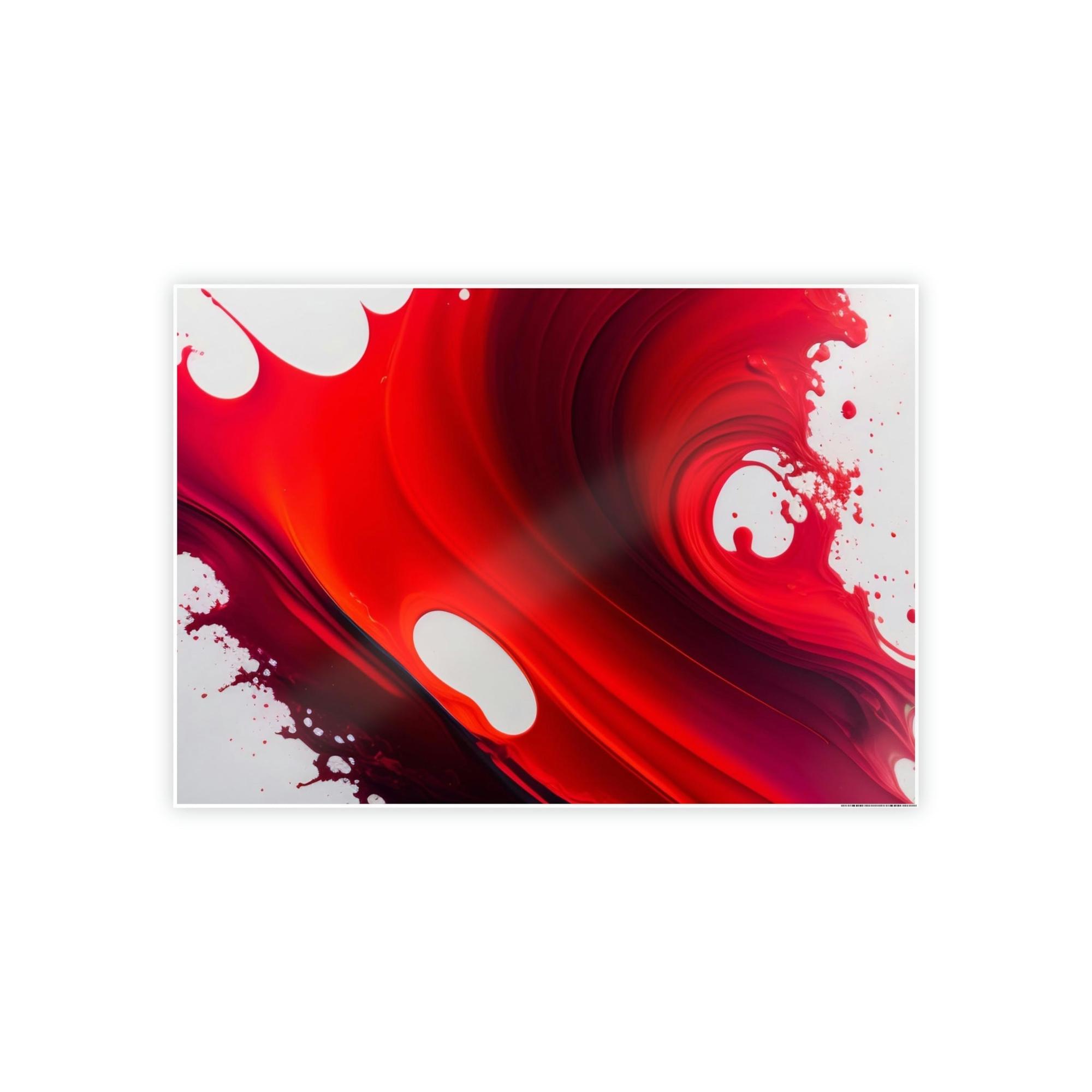 Red Abstract Art The Art of Energy: Red Abstract Wall Art and Framed Posters & Canvas