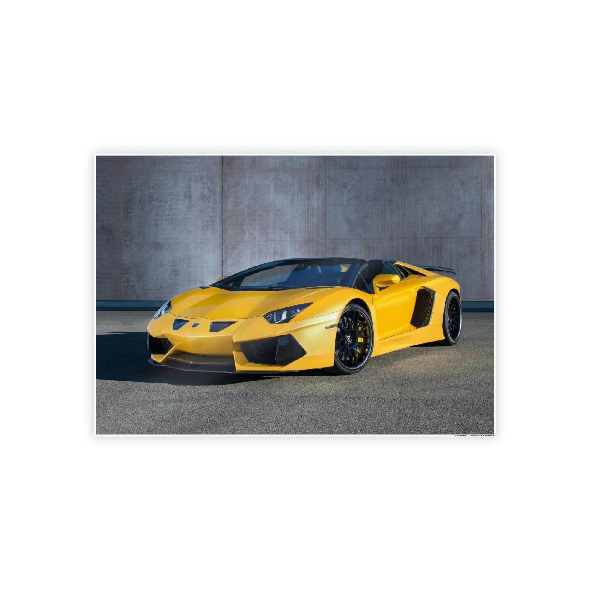 Lamborghini The Majesty of Lamborghini: Striking Print on Natural Canvas & Poster